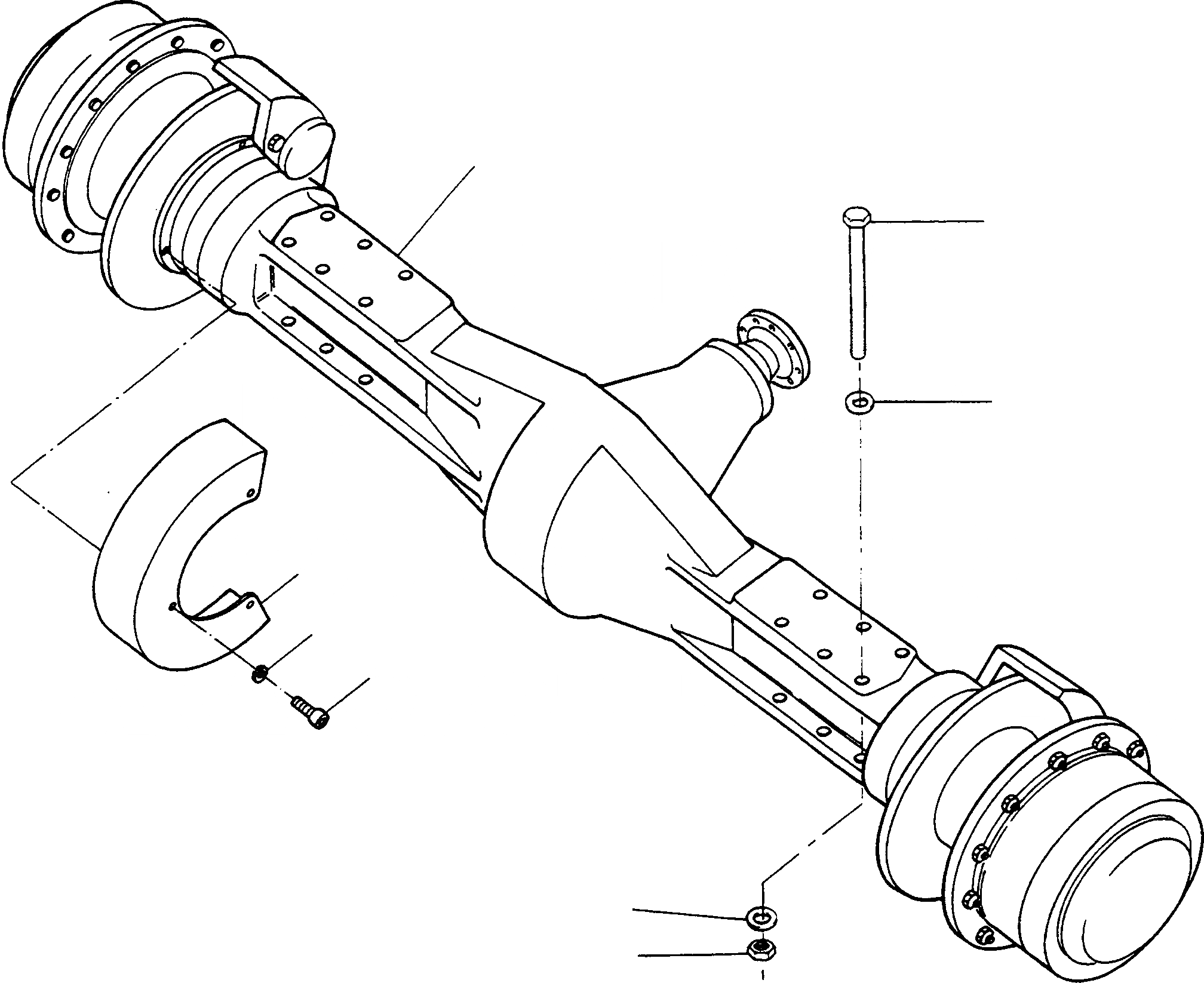 Схема запчастей Komatsu 66C - ЗАДН. МОСТ ТРАНСМИССИЯ И ЗАДН. МОСТ