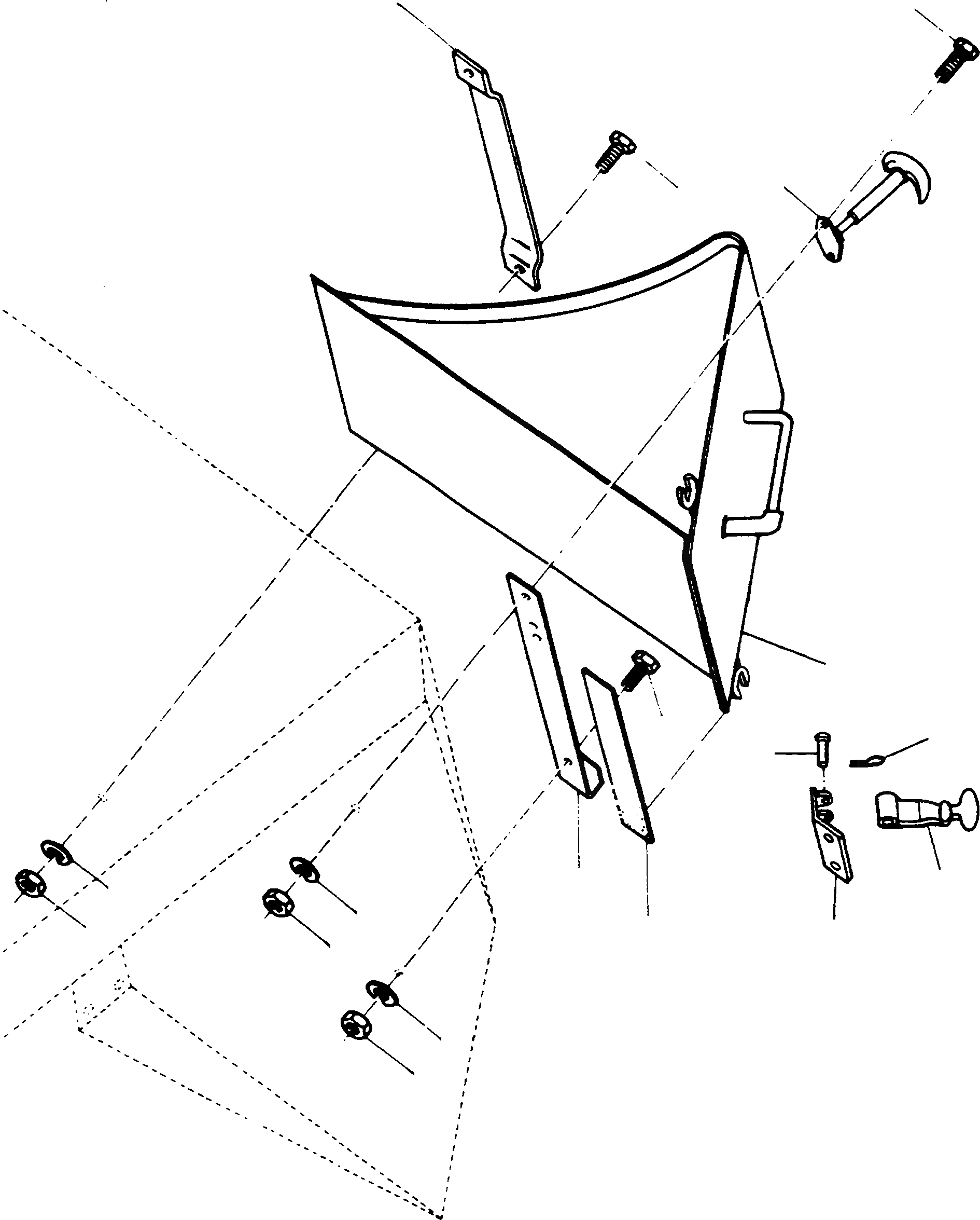 Схема запчастей Komatsu 66C - WКРОМКА И ATTACHEMENT ШАССИ И SUPERSTRUCTURE