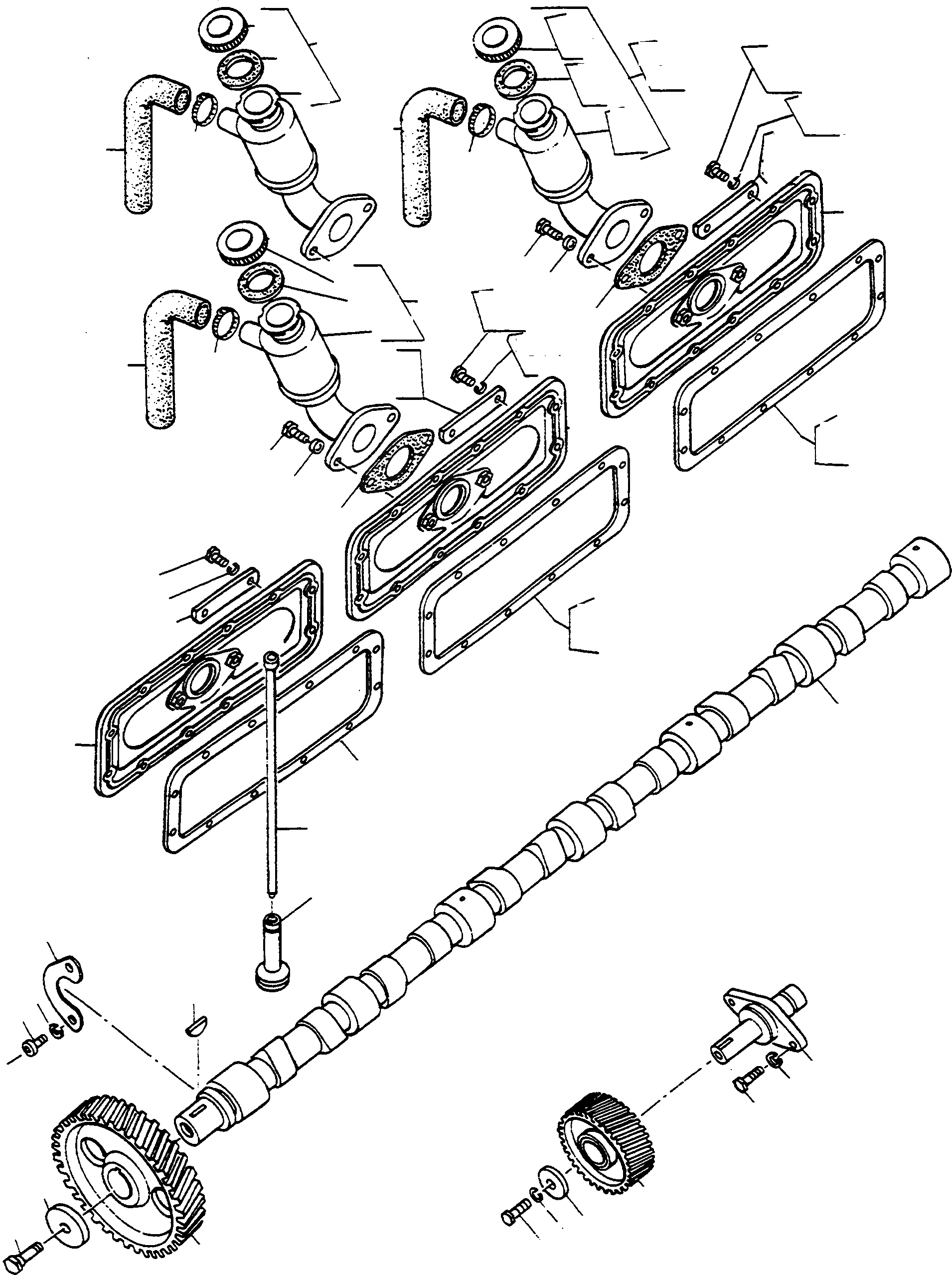 Схема запчастей Komatsu 66C - ДВИГАТЕЛЬ TIMING ПРИВОД ДВИГАТЕЛЬ, АКСЕССУАРЫ И ЭЛЕКТРИЧ. СИСТЕМА