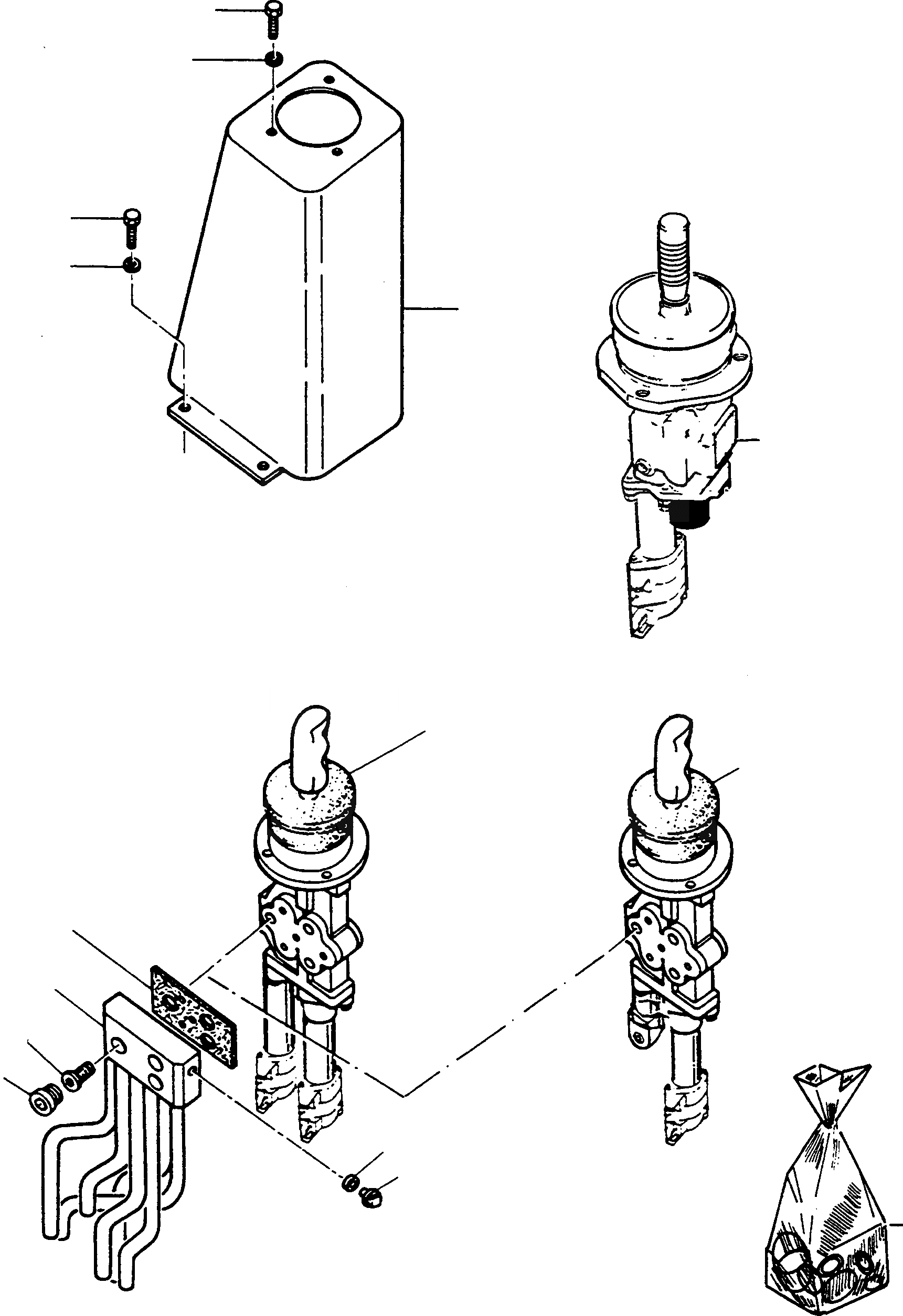Схема запчастей Komatsu 66C - УДАЛЕНН. УПРАВЛЯЮЩ. КЛАПАН, WAYS УПРАВЛЯЮЩ. КЛАПАН ГИДРАВЛИКА