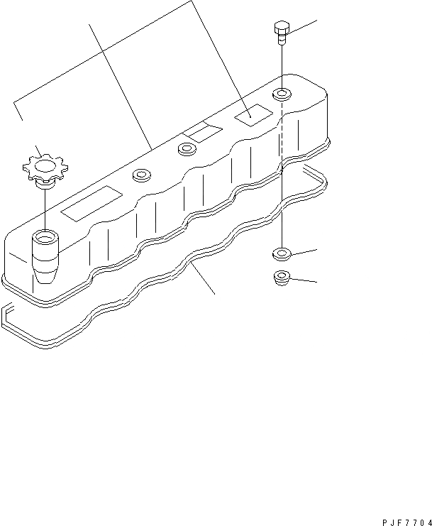 Схема запчастей Komatsu 6BG1-1-T - ГОЛОВКА ЦИЛИНДРОВ COVER ДВИГАТЕЛЬ