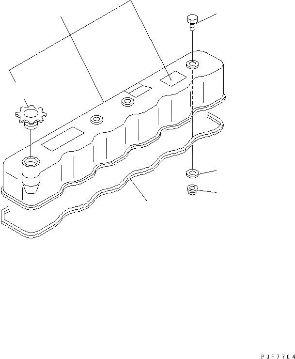 Схема запчастей Komatsu 6BG1-1-FA - ГОЛОВКА ЦИЛИНДРОВ COVER ДВИГАТЕЛЬ