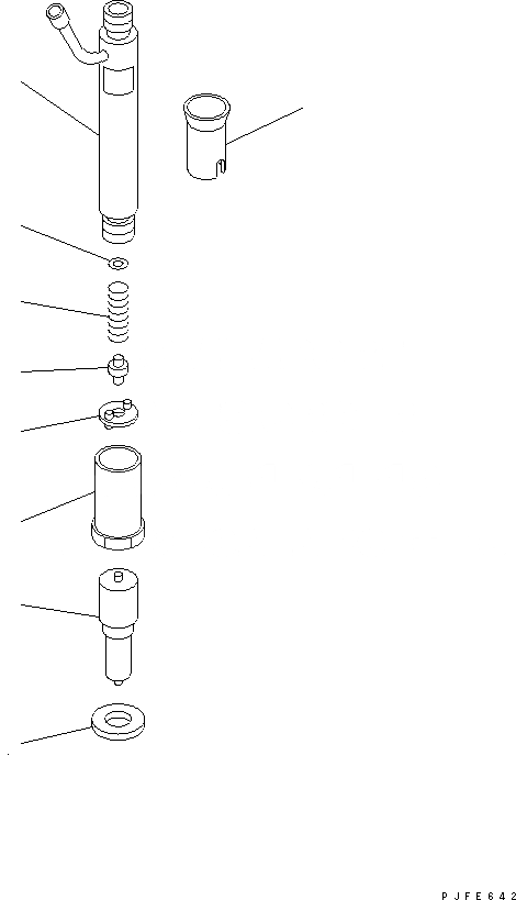 Схема запчастей Komatsu 6CT8.3-1CG-F - ТОПЛИВН. ВПРЫСК (ВНУТР. ЧАСТИ) ДВИГАТЕЛЬ