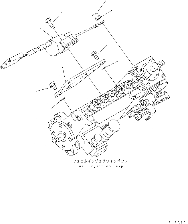Схема запчастей Komatsu 6D102E-1F-D1 - ТОПЛИВН. SHUT OFF КЛАПАН (С КОНДИЦИОНЕРОМ)(№9-) ДВИГАТЕЛЬ