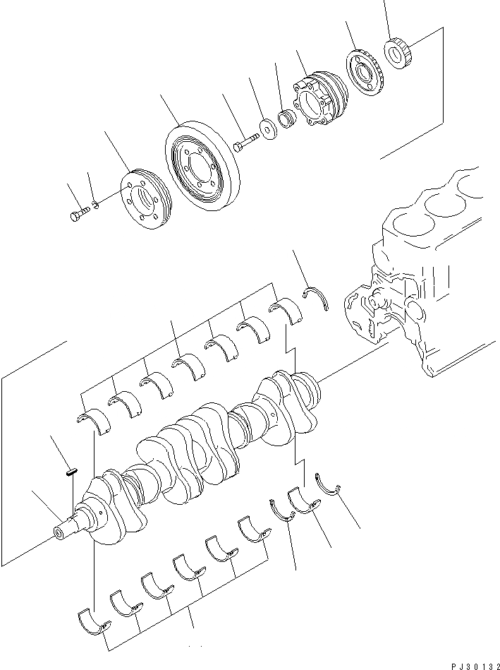Схема запчастей Komatsu 6D105-1BB - - -