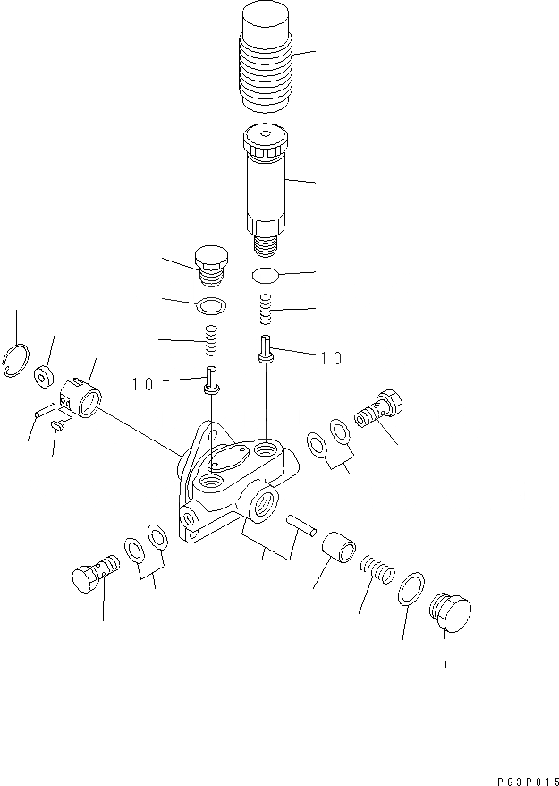 Схема запчастей Komatsu 6D105-1Z - - -