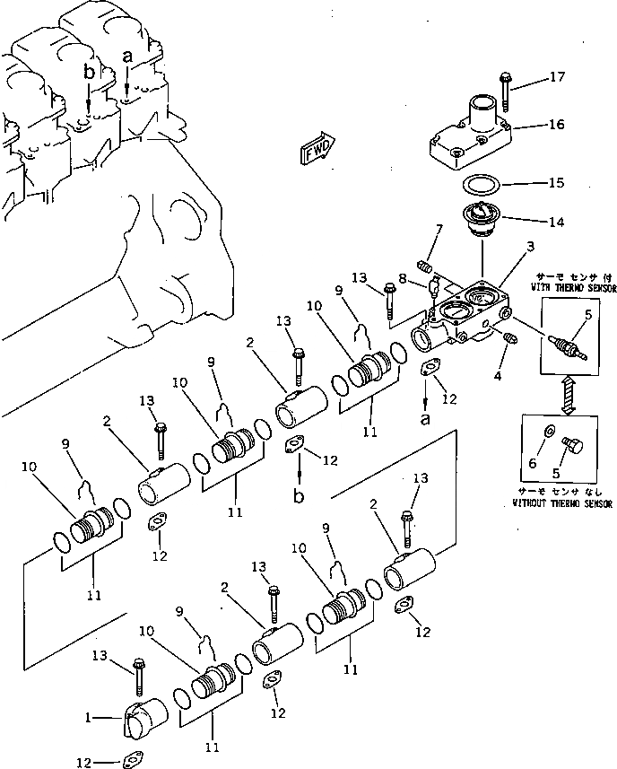 Схема запчастей Komatsu 6D125-1F - - -