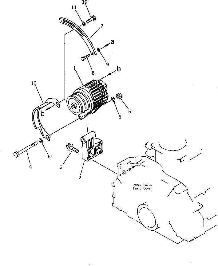Схема запчастей Komatsu 6D125-1YY - ГЕНЕРАТОР И КРЕПЛЕНИЕ (A) (ANTI-CORROSIVE ТИП)(№-) ЭЛЕКТРИКА