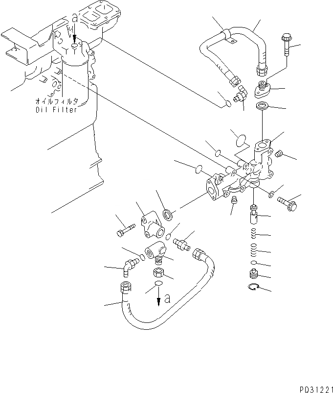 Схема запчастей Komatsu 6D125-1Z - СИСТЕМА СМАЗКИ МАСЛОПРОВОДЯЩАЯ ЛИНИЯ(№97-9) СИСТЕМА СМАЗКИ МАСЛ. СИСТЕМА