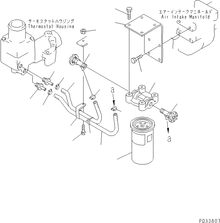 Схема запчастей Komatsu 6D125-1AB - АНТИКОРРОЗ. ЭЛЕМЕНТ И ТРУБЫ(№-) СИСТЕМА ОХЛАЖДЕНИЯ