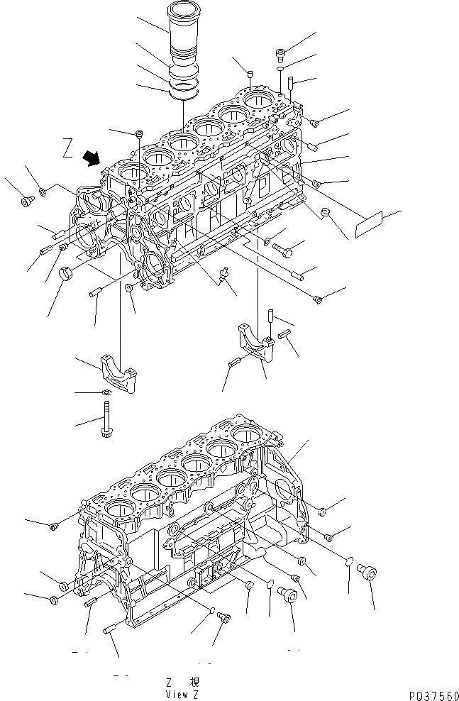 Схема запчастей Komatsu 6D125-1X - - -