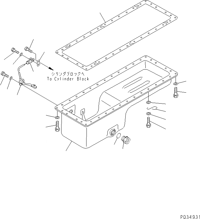 Схема запчастей Komatsu 6D125-1X - - -