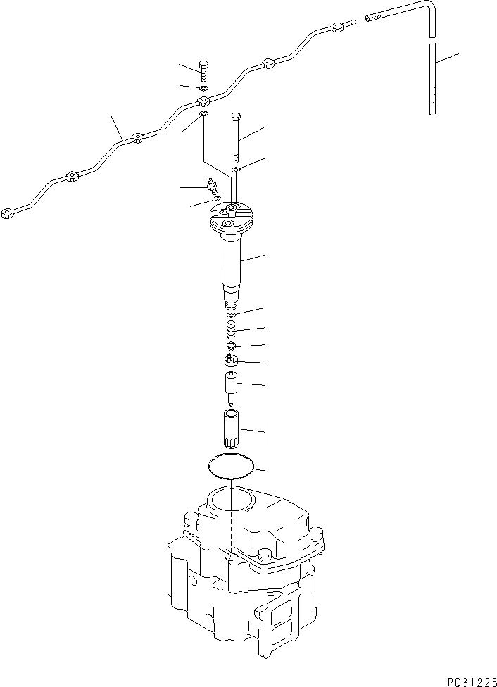Схема запчастей Komatsu 6D125-1X - - -
