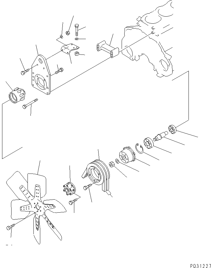 Схема запчастей Komatsu 6D125-1X - - -