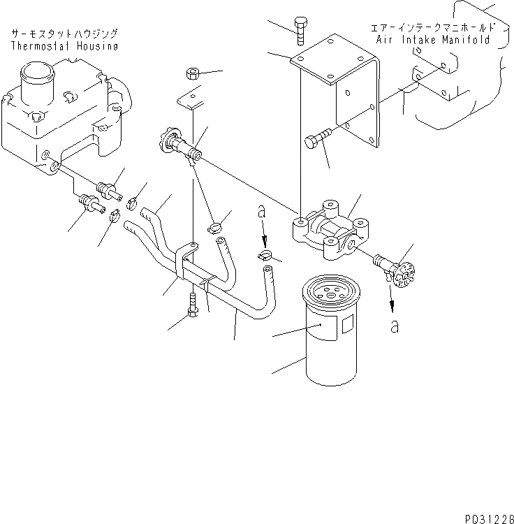 Схема запчастей Komatsu 6D125-1X - - -