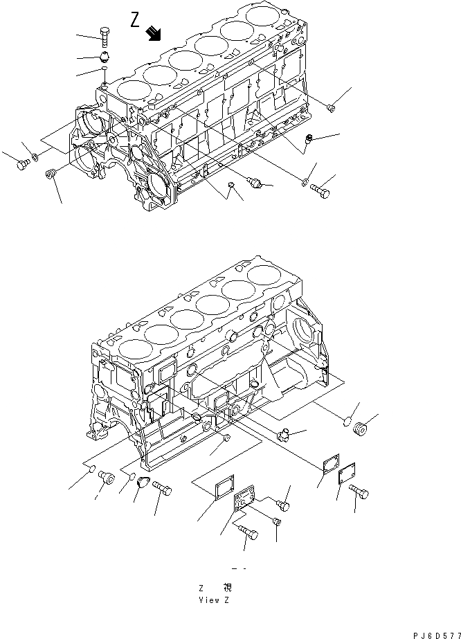 Схема запчастей Komatsu 6D125E-2A-45 - ЗАГЛУШКА БЛОКА ЦИЛИНДРОВ И ЗАГЛУШКА (СПЕЦ-Я ДЛЯ БОЛЬШИХ ВЫСОТ.)(№788-) ДВИГАТЕЛЬ