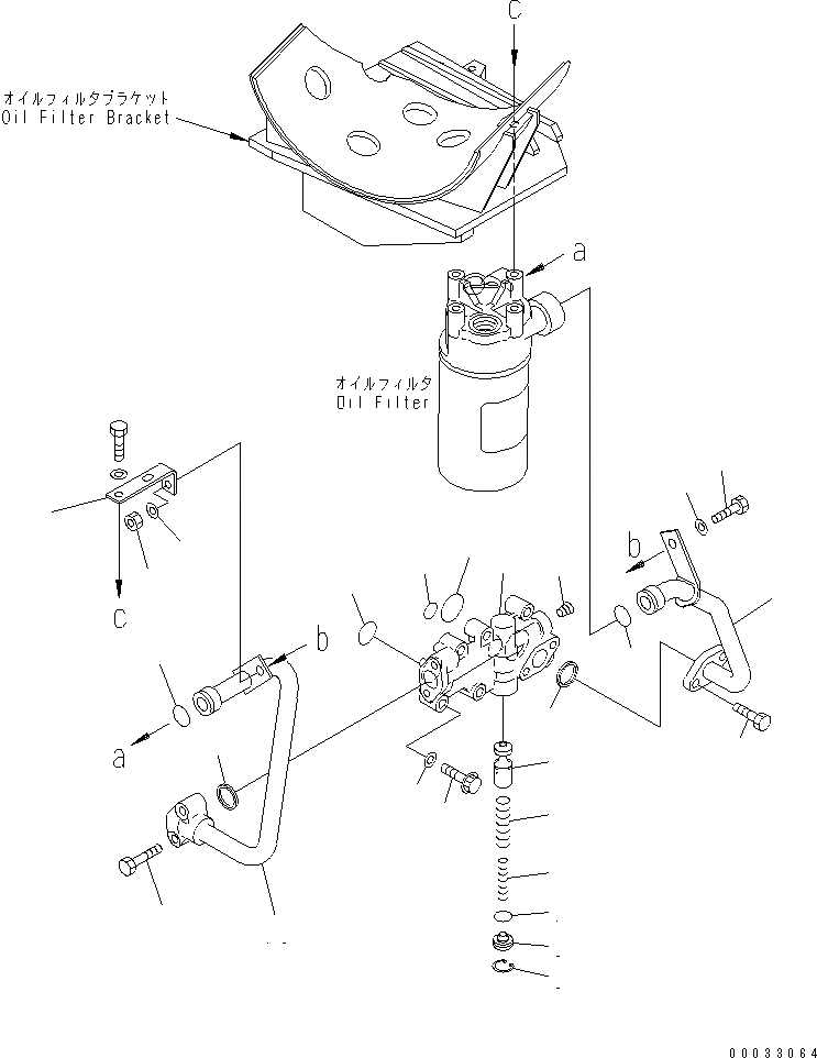 Схема запчастей Komatsu 6D125E-2A-5 - МАСЛ. АДАПТЕР (ЗАПЫЛЕНН СПЕЦ-Я.)(№977-) ДВИГАТЕЛЬ
