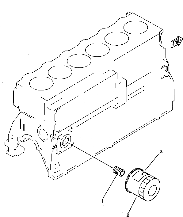 Схема запчастей Komatsu 6D95L-1L - МАСЛ. ФИЛЬТР СИСТЕМА СМАЗКИ МАСЛ. СИСТЕМА