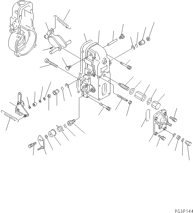Схема запчастей Komatsu 6D95L-1L - ТОПЛ. НАСОС (РЕГУЛЯТОР) (/)(№9-8) ТОПЛИВН. СИСТЕМА