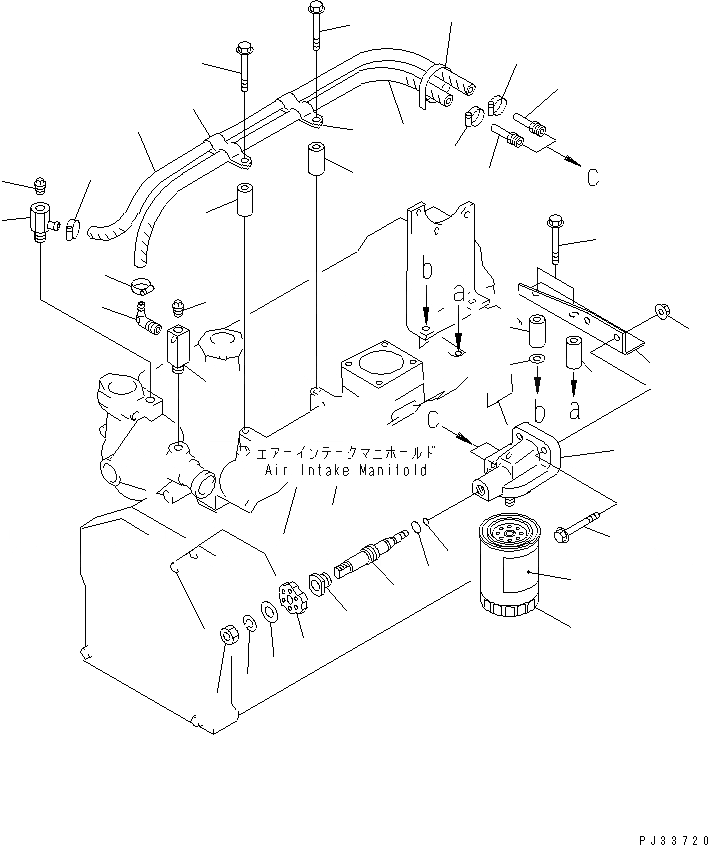 Схема запчастей Komatsu 6D95L-1L - АНТИКОРРОЗ. ЭЛЕМЕНТ И ТРУБЫ (КРОМЕ ЯПОН.) СИСТЕМА ОХЛАЖДЕНИЯ
