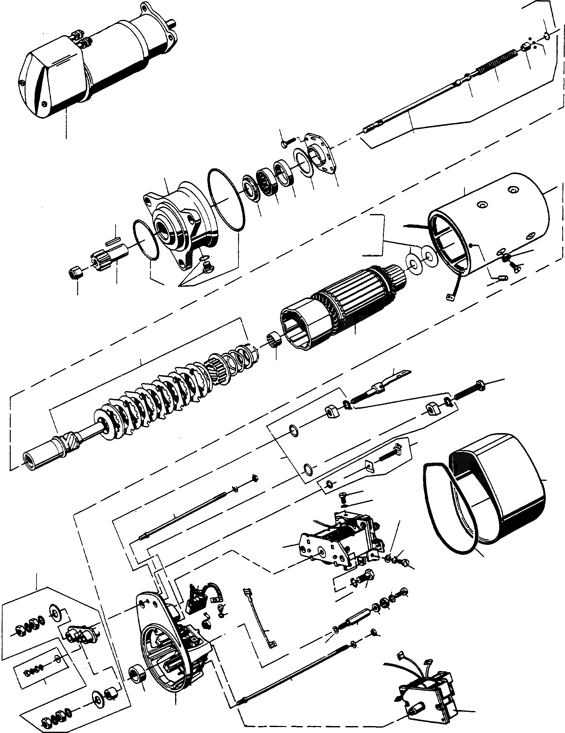 Схема запчастей Komatsu 70E - STARTERМОТОР ДЛЯ ДВИГАТЕЛЬ NO.  --> ГЕНЕРАТОР И СТАРТЕР