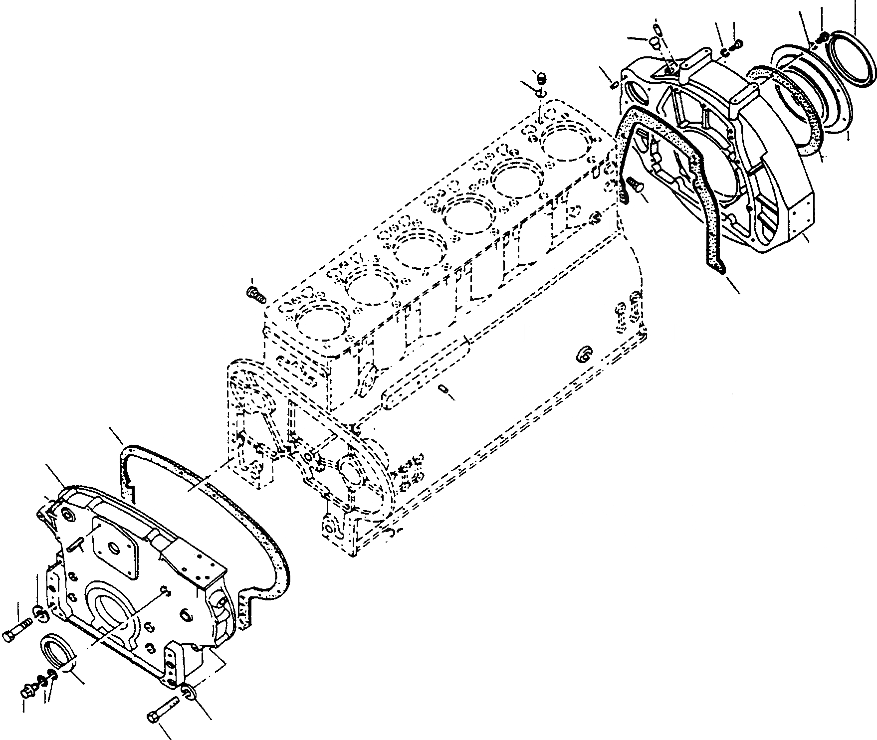 Схема запчастей Komatsu 70E - TIMING КОРПУС ШЕСТЕРЕНН. ПЕРЕДАЧИ И КАРТЕР МАХОВИКА ДВИГАТЕЛЬ, АКСЕССУАРЫ И ЭЛЕКТРИЧ. СИСТЕМА