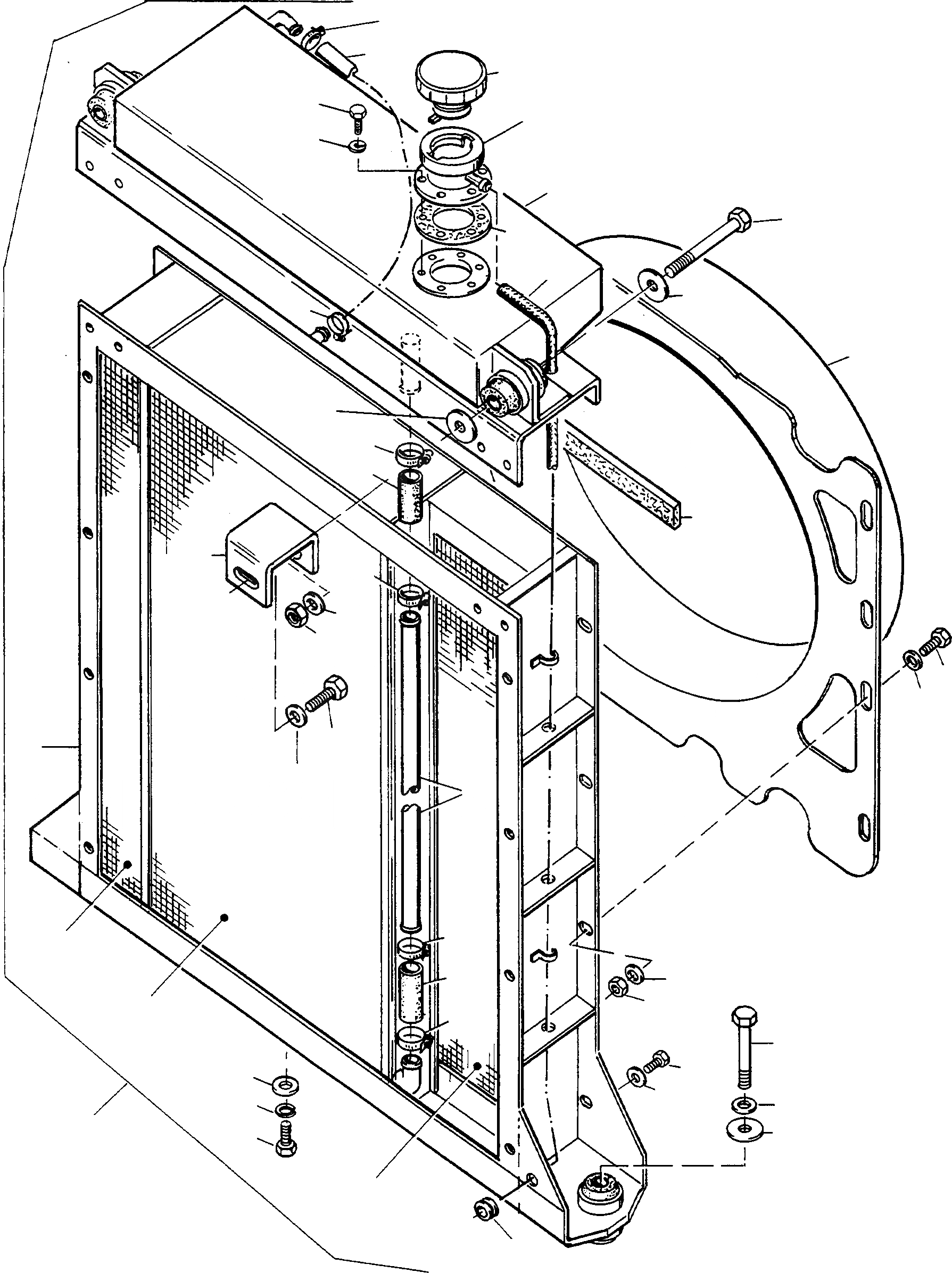 Схема запчастей Komatsu 70E - РАДИАТОР ДВИГАТЕЛЬ, АКСЕССУАРЫ И ЭЛЕКТРИЧ. СИСТЕМА