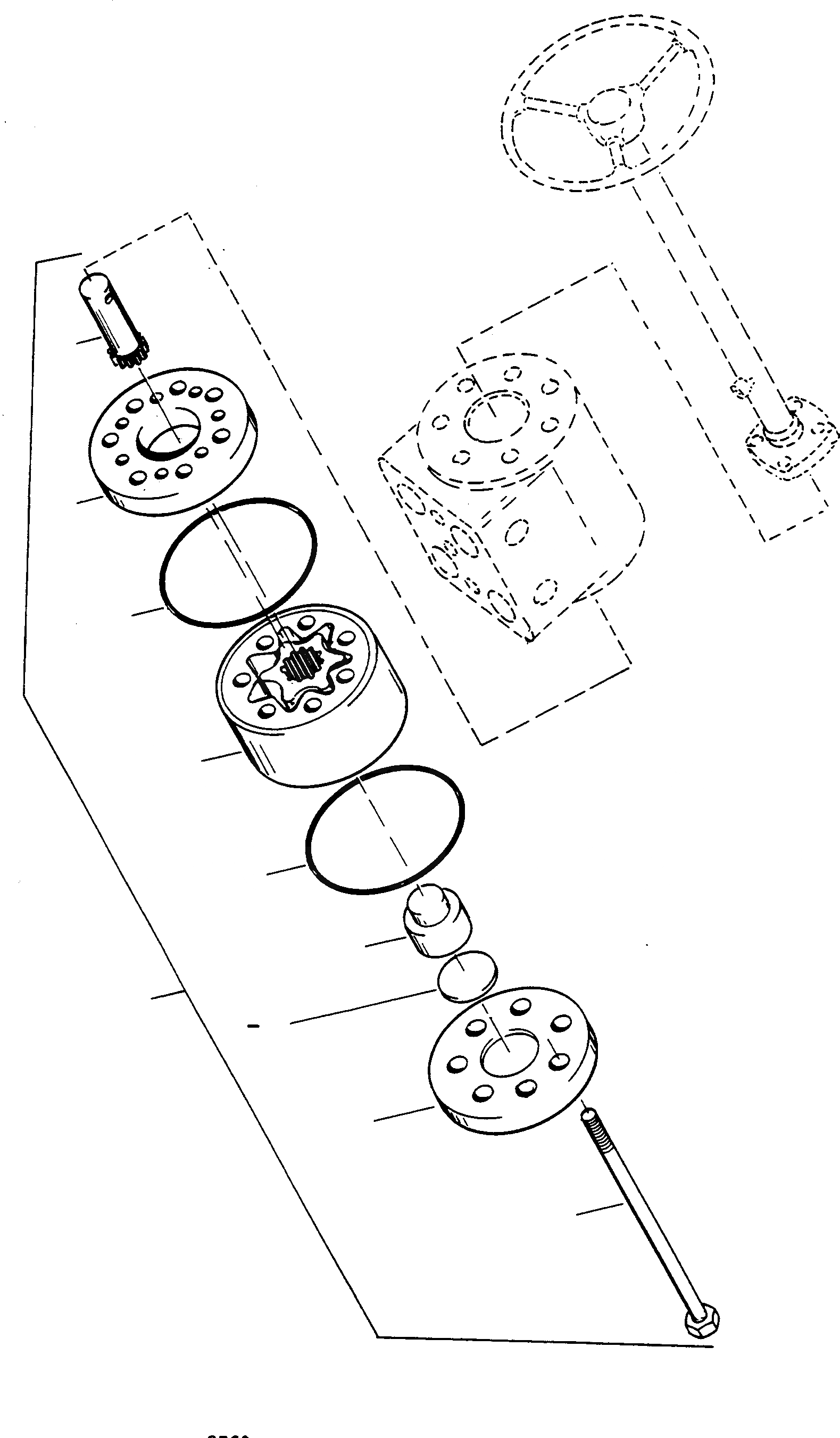 Схема запчастей Komatsu 70E - РУЛЕВ. УПРАВЛЕНИЕ БЛОК, НАСОС РУЛЕВ. УПРАВЛЕНИЕ БЛОК