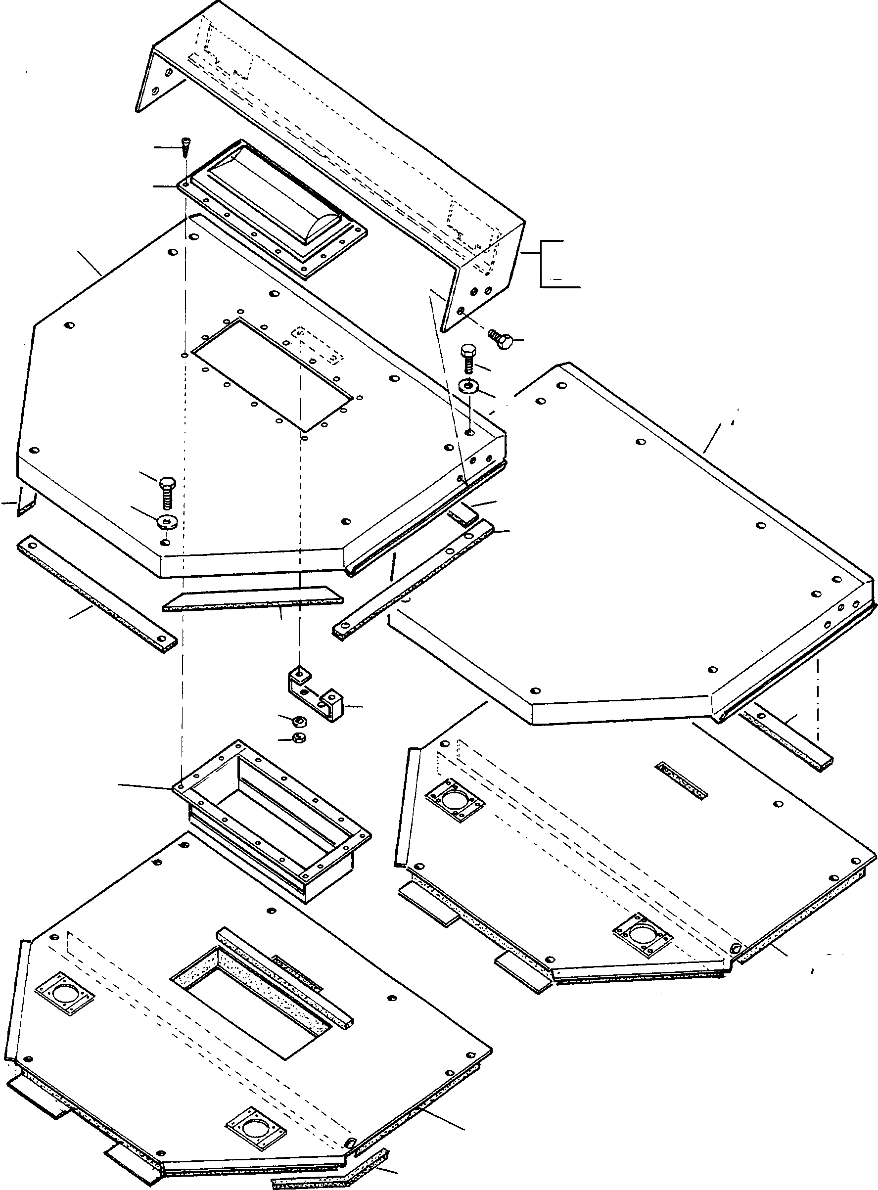 Схема запчастей Komatsu 70E - БЕЗОПАСН. КАБИНА, КРЫША ШАССИ И SUPERSTRUCTURE