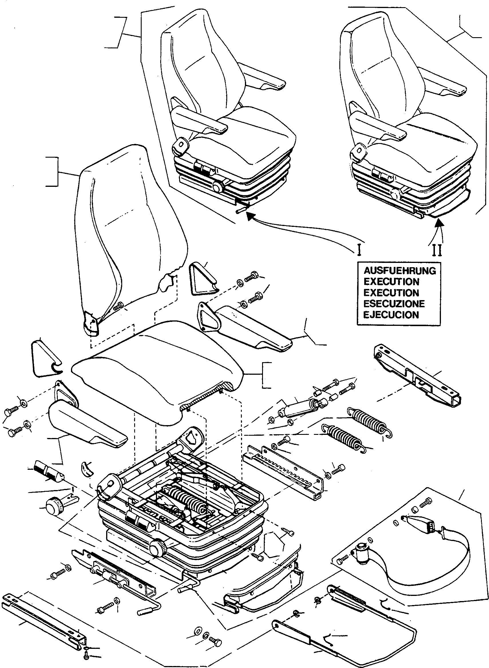 Схема запчастей Komatsu 70E - ПРИВОДRS СИДЕНЬЕ ШАССИ И SUPERSTRUCTURE