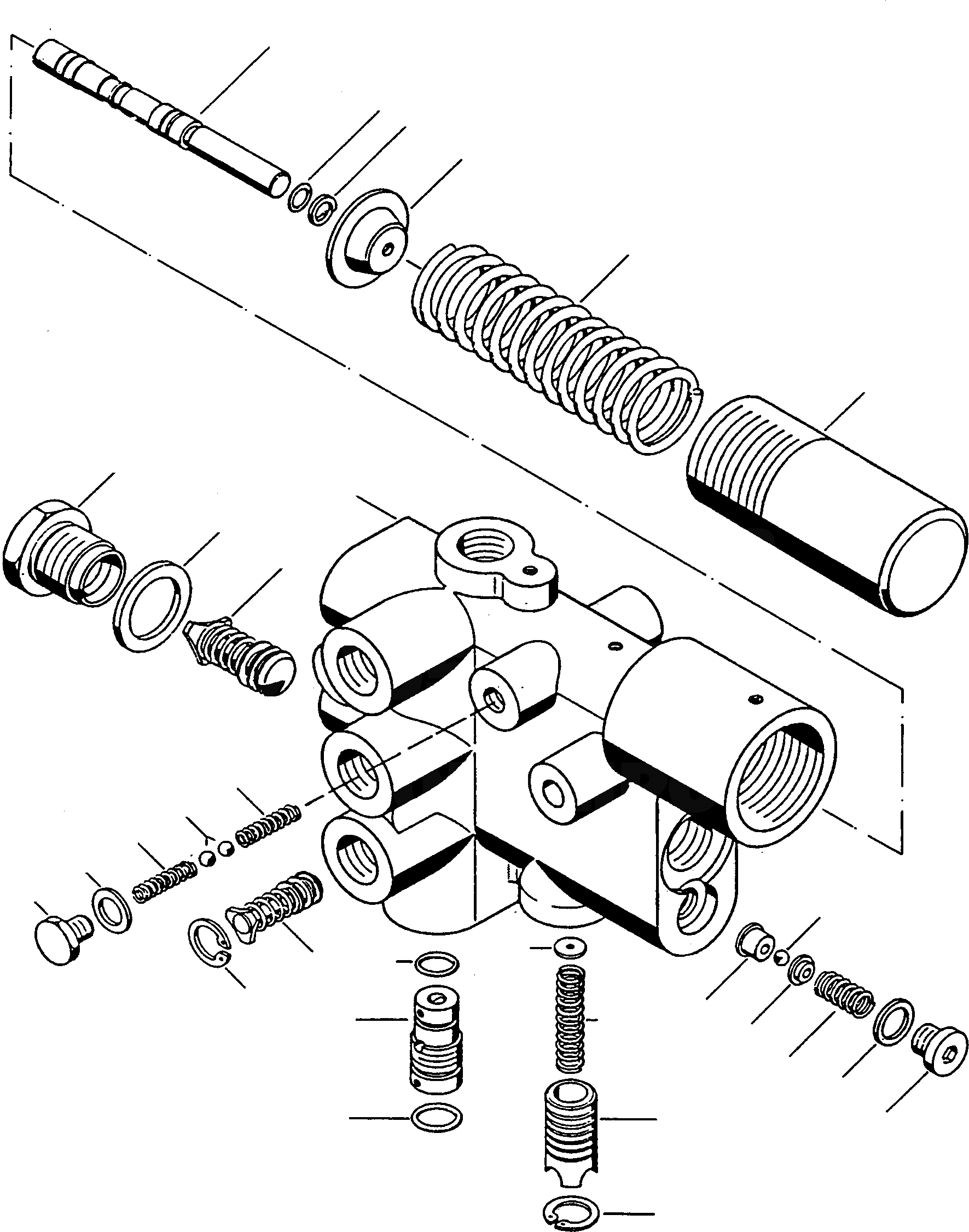 Схема запчастей Komatsu 70E - BY-PASS КЛАПАН СИСТЕМАУПРАВЛЕНИЯ ПОВОРОТОМ, ПЕРЕДНИЙ МОСТ, ТОРМОЗ. СИСТЕМА