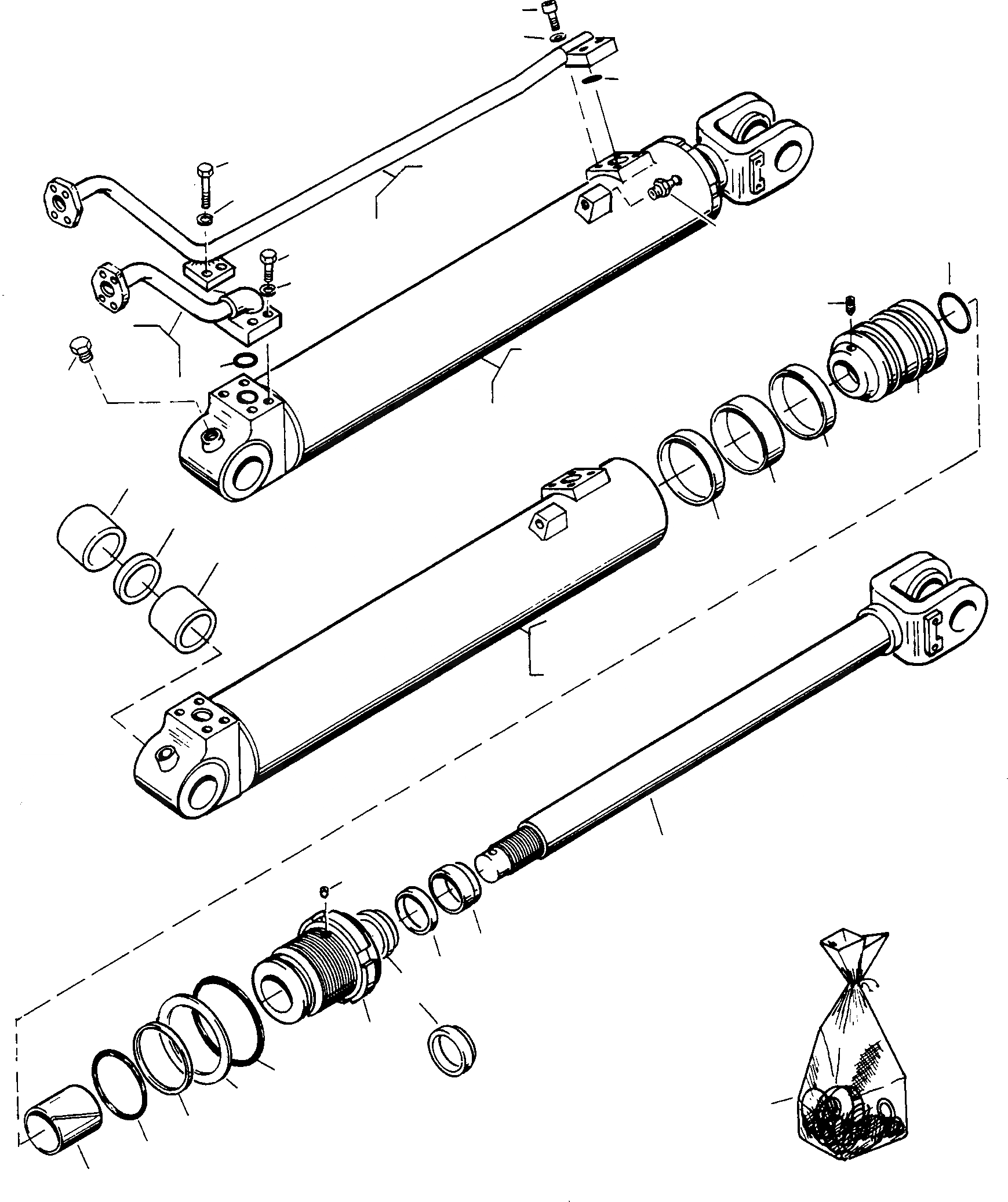 Схема запчастей Komatsu 70E - ГИДРОЦИЛИНДР ПОДЪЕМА ГИДРАВЛИКА