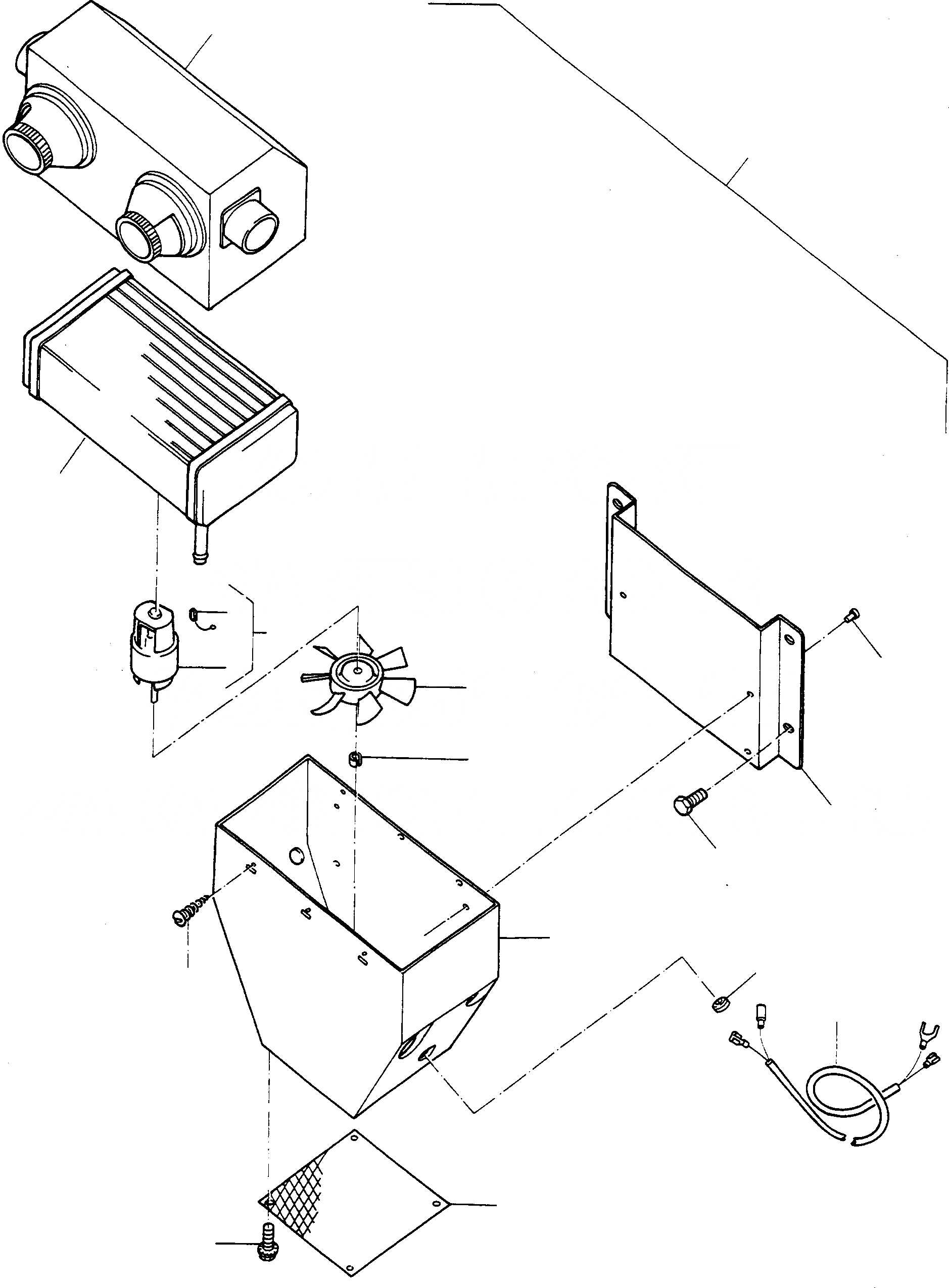 Схема запчастей Komatsu 77C - ОБОГРЕВ., ОБОГРЕВАТЕЛЬ., EXECUTION III ОБОГРЕВ., HANOMAG- ДВИГАТЕЛЬ