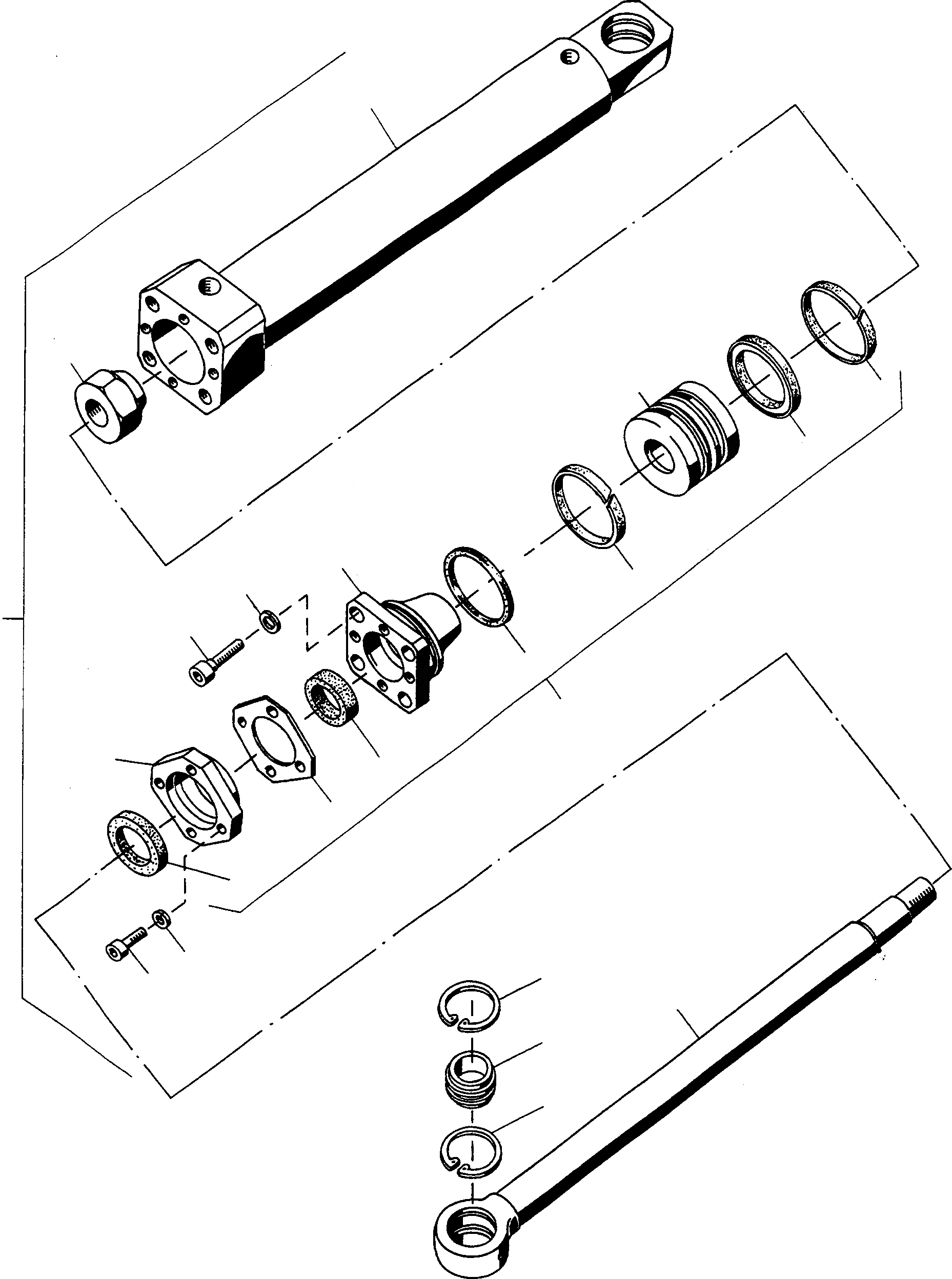 Схема запчастей Komatsu 77C - ЦИЛИНДР РУЛЕВ. УПР-Я СИСТЕМАУПРАВЛЕНИЯ ПОВОРОТОМ, ПЕРЕДНИЙ МОСТ, ТОРМОЗ. СИСТЕМА