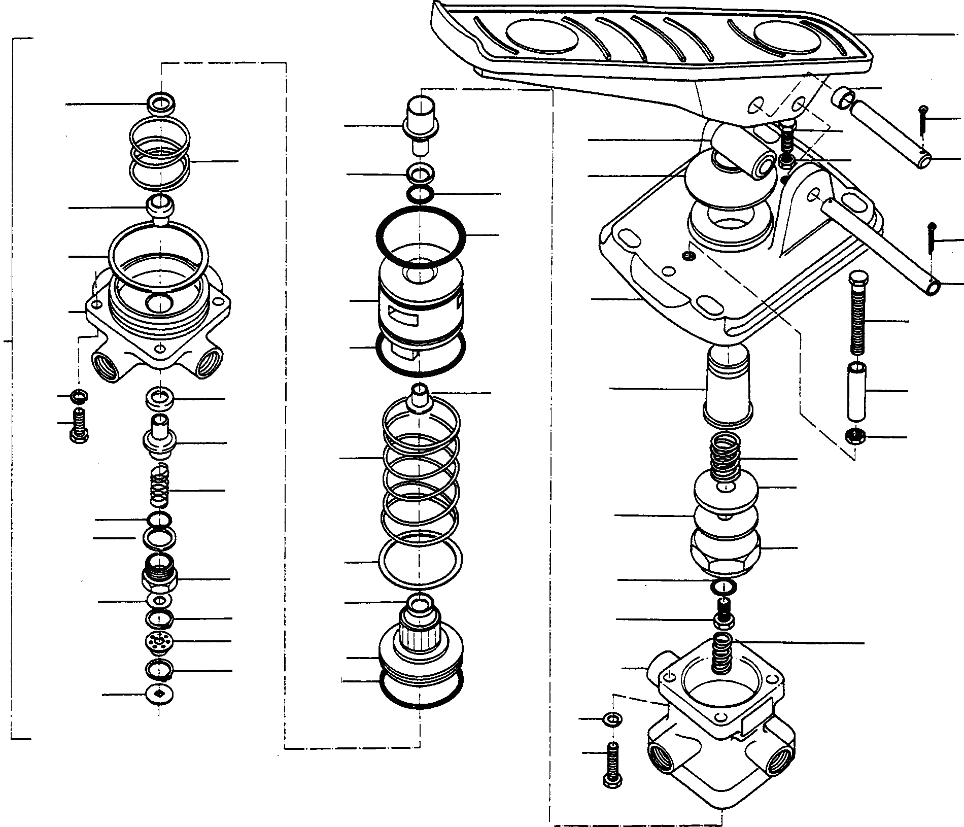 Схема запчастей Komatsu 77C - ТОРМОЗНОЙ КЛАПАН СИСТЕМАУПРАВЛЕНИЯ ПОВОРОТОМ, ПЕРЕДНИЙ МОСТ, ТОРМОЗ. СИСТЕМА