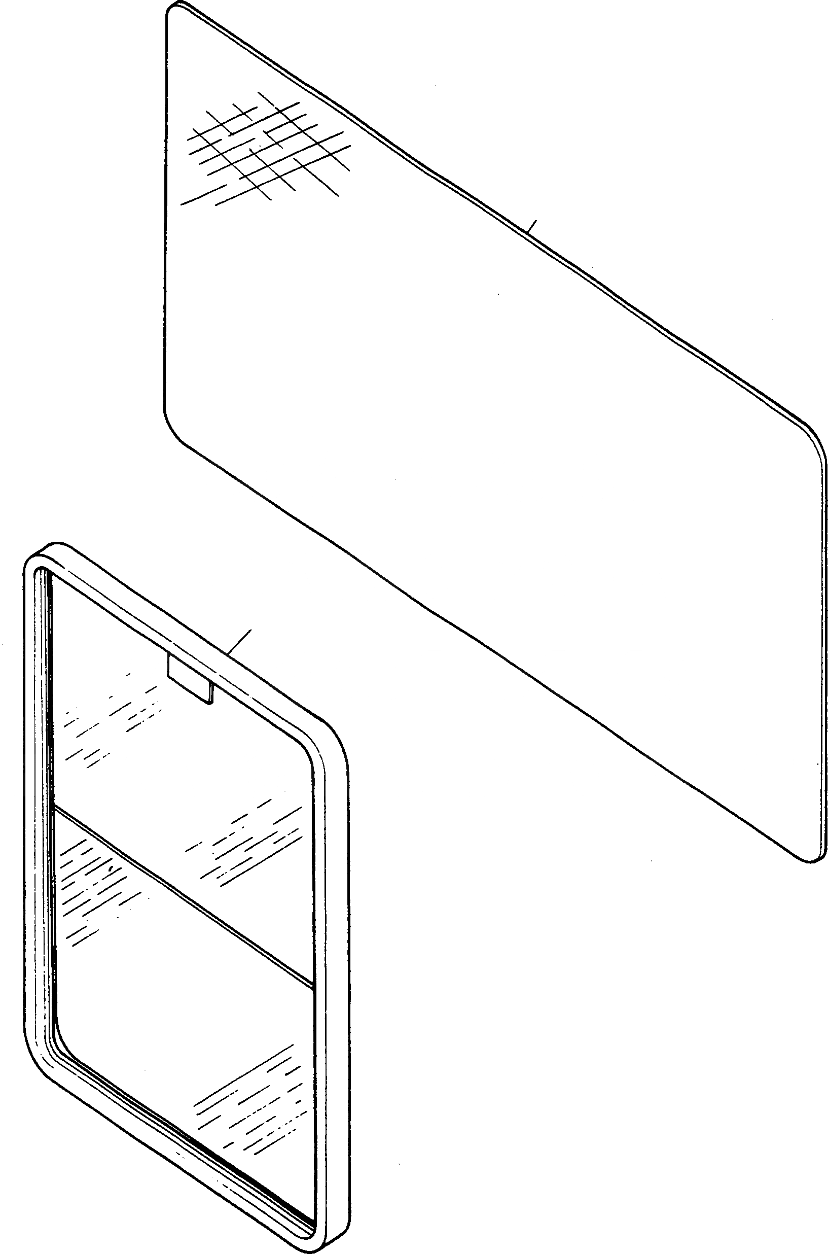 Схема запчастей Komatsu 77C - ЗАДН. ОКНА ASSEMBLY ОБОРУД-Е