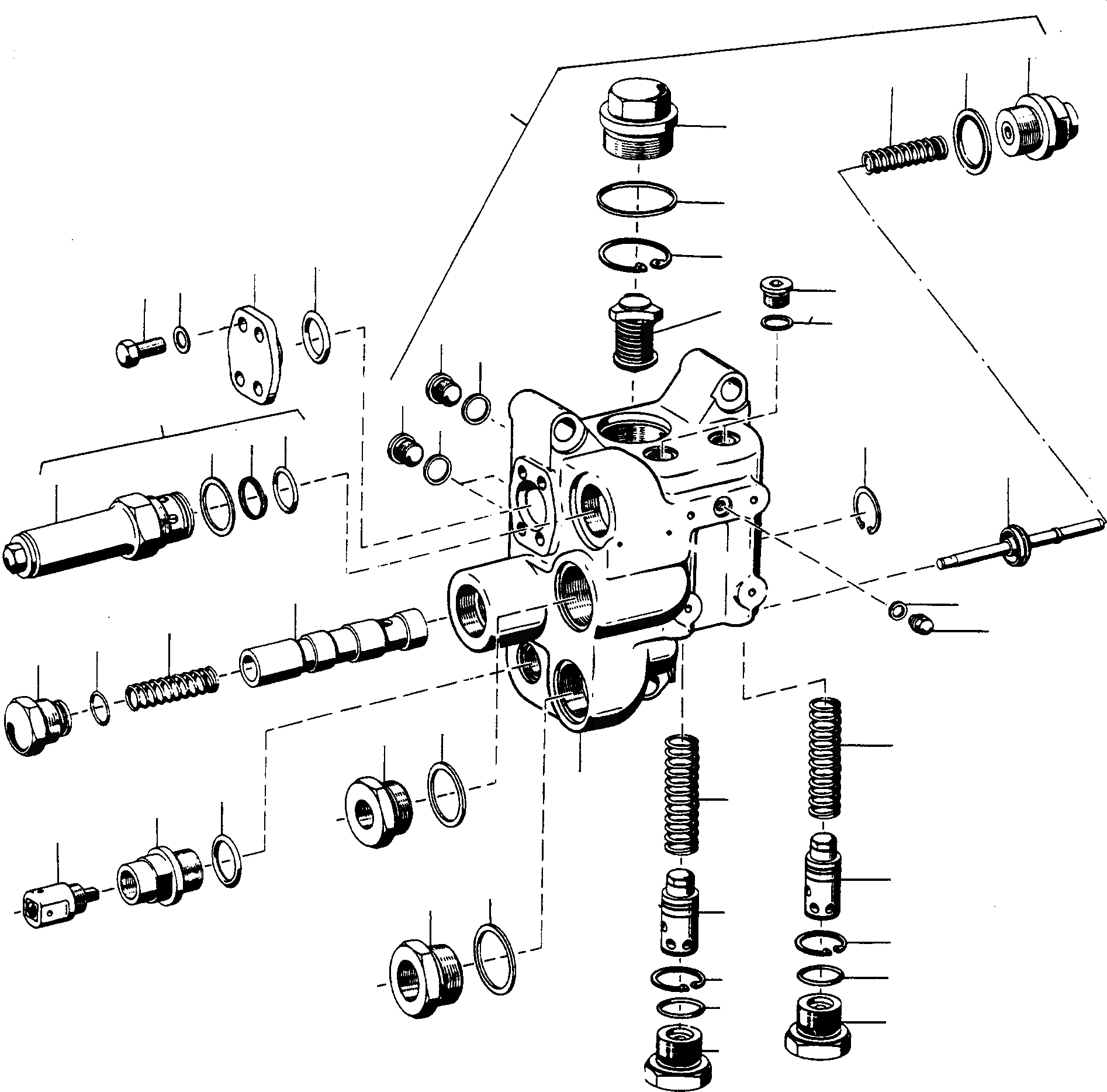 Схема запчастей Komatsu 77C - КЛАПАН БЛОК СИСТЕМАУПРАВЛЕНИЯ ПОВОРОТОМ, ПЕРЕДНИЙ МОСТ, ТОРМОЗ. СИСТЕМА