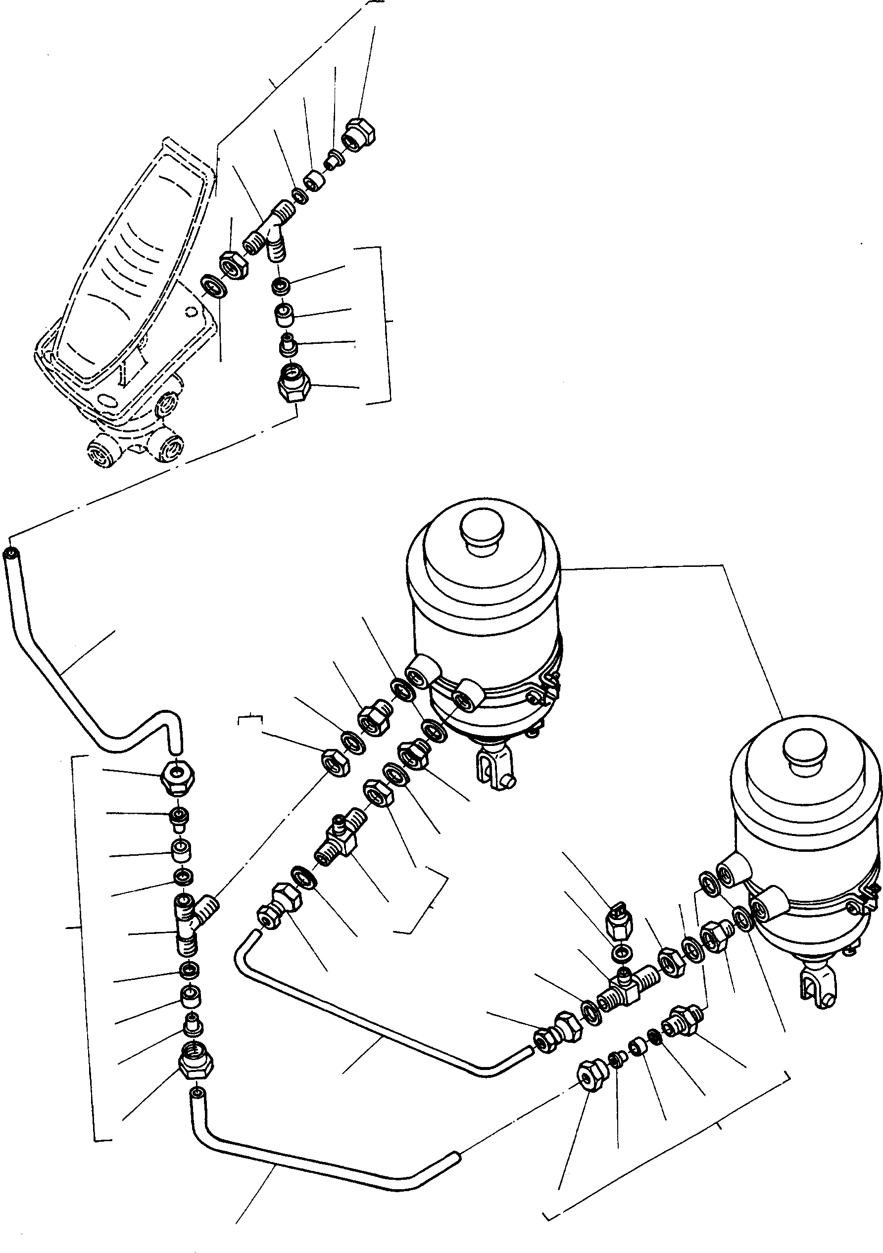 Схема запчастей Komatsu 77C - ТОРМОЗ. СИСТЕМА СИСТЕМАУПРАВЛЕНИЯ ПОВОРОТОМ, ПЕРЕДНИЙ МОСТ, ТОРМОЗ. СИСТЕМА