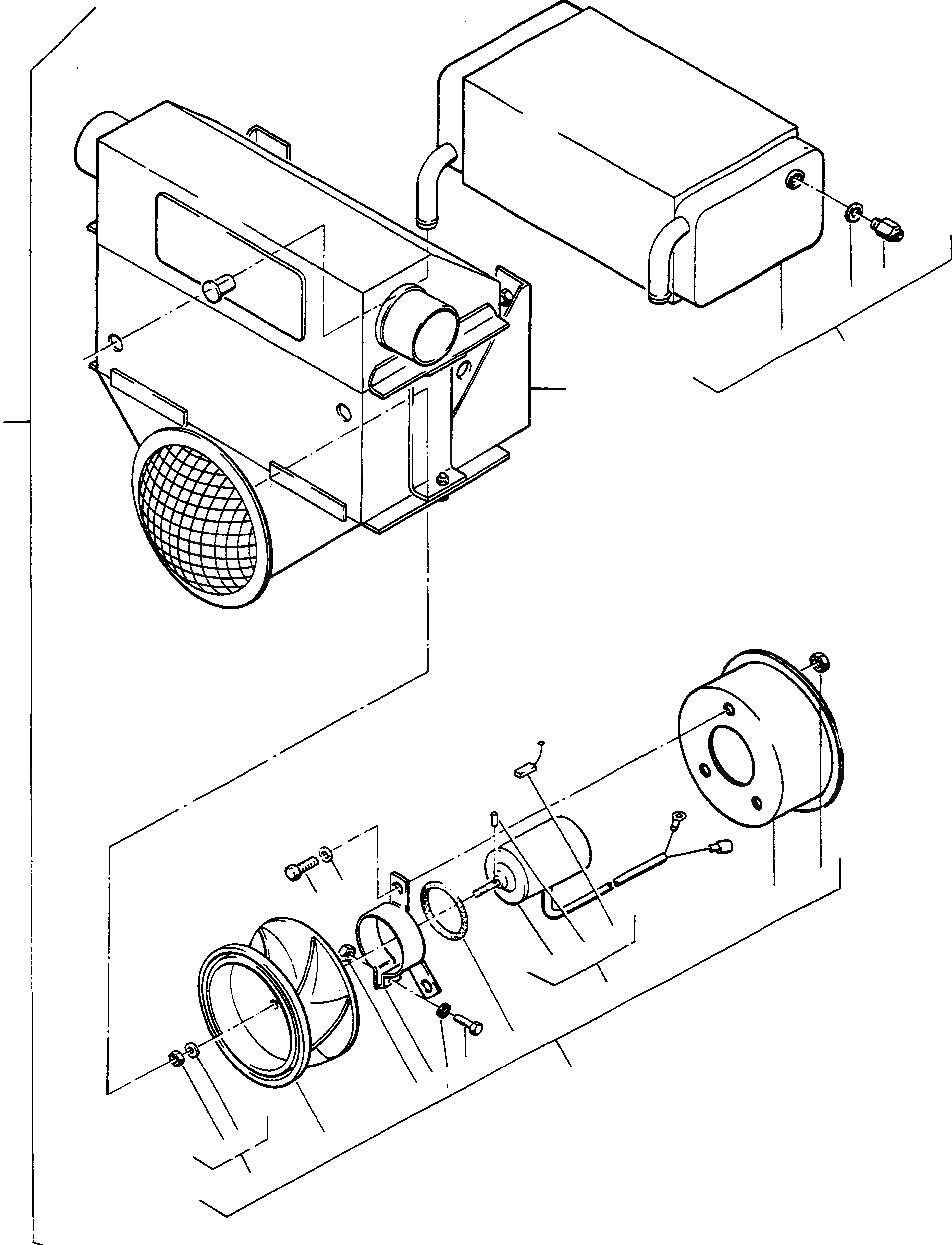 Схема запчастей Komatsu 77C - ОБОГРЕВ., ОБОГРЕВАТЕЛЬ., EXECUTION II ОБОГРЕВ., HANOMAG- ДВИГАТЕЛЬ