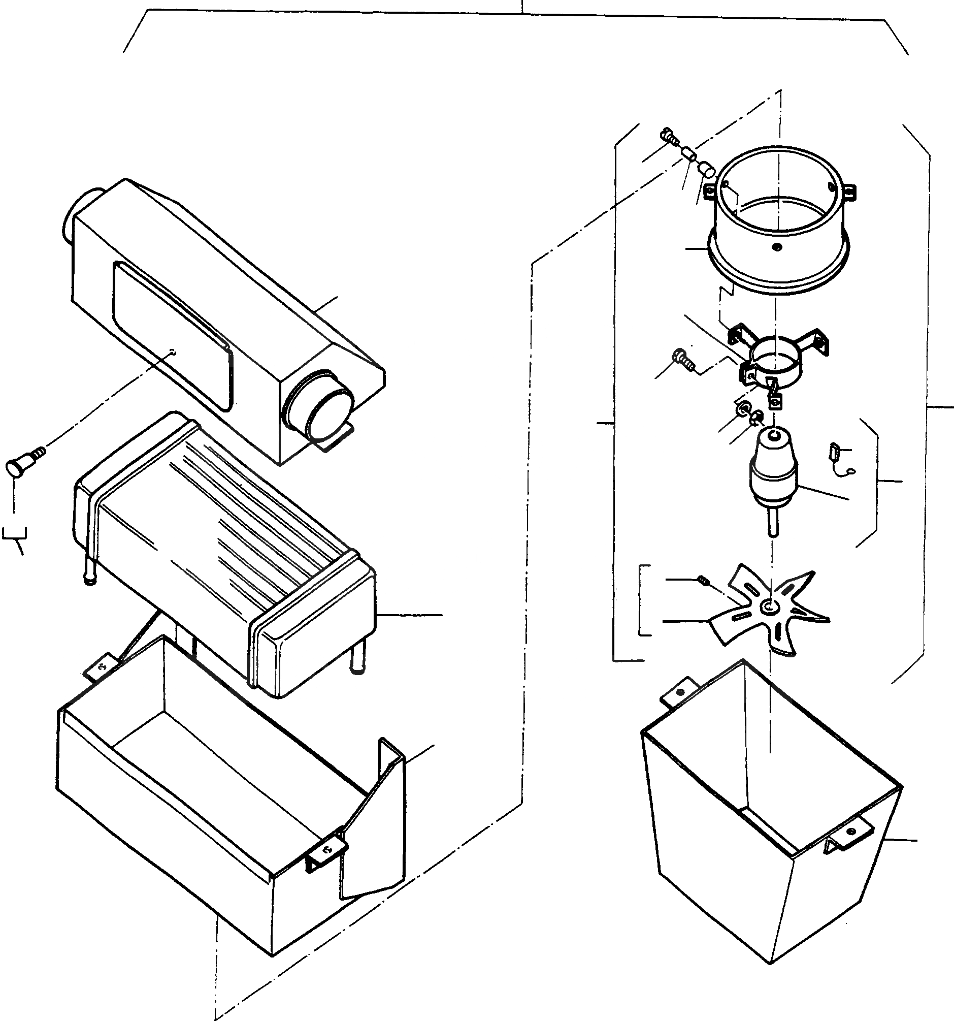 Схема запчастей Komatsu 77C - ОБОГРЕВ., ОБОГРЕВАТЕЛЬ., EXECUTION I ОБОГРЕВ., HANOMAG- ДВИГАТЕЛЬ