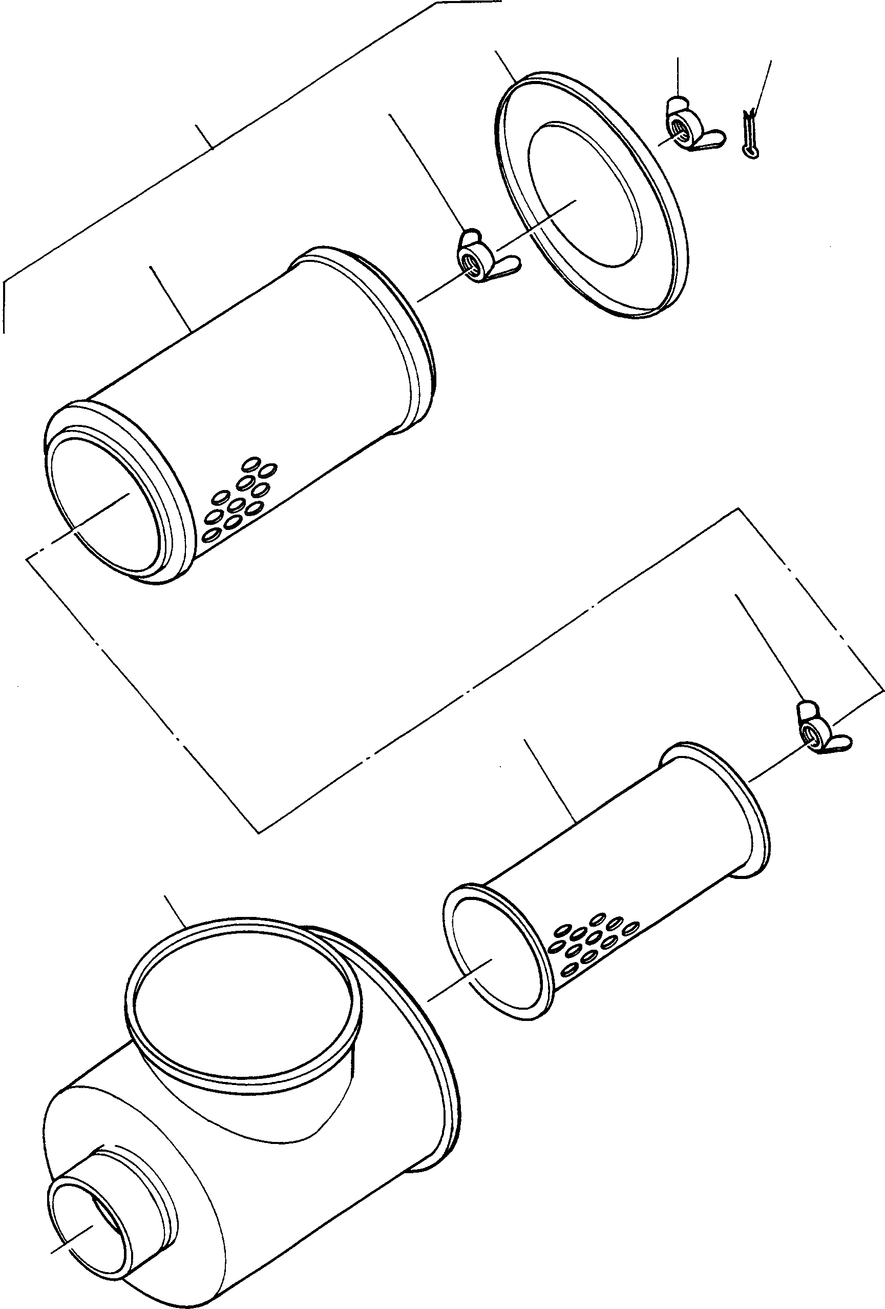 Схема запчастей Komatsu 77C - ВОЗДУХООЧИСТИТЕЛЬ ВОЗД. ФИЛЬТР. СИСТЕМА, EJECTOR, HANOMAG- ДВИГАТЕЛЬ EXECUTION III