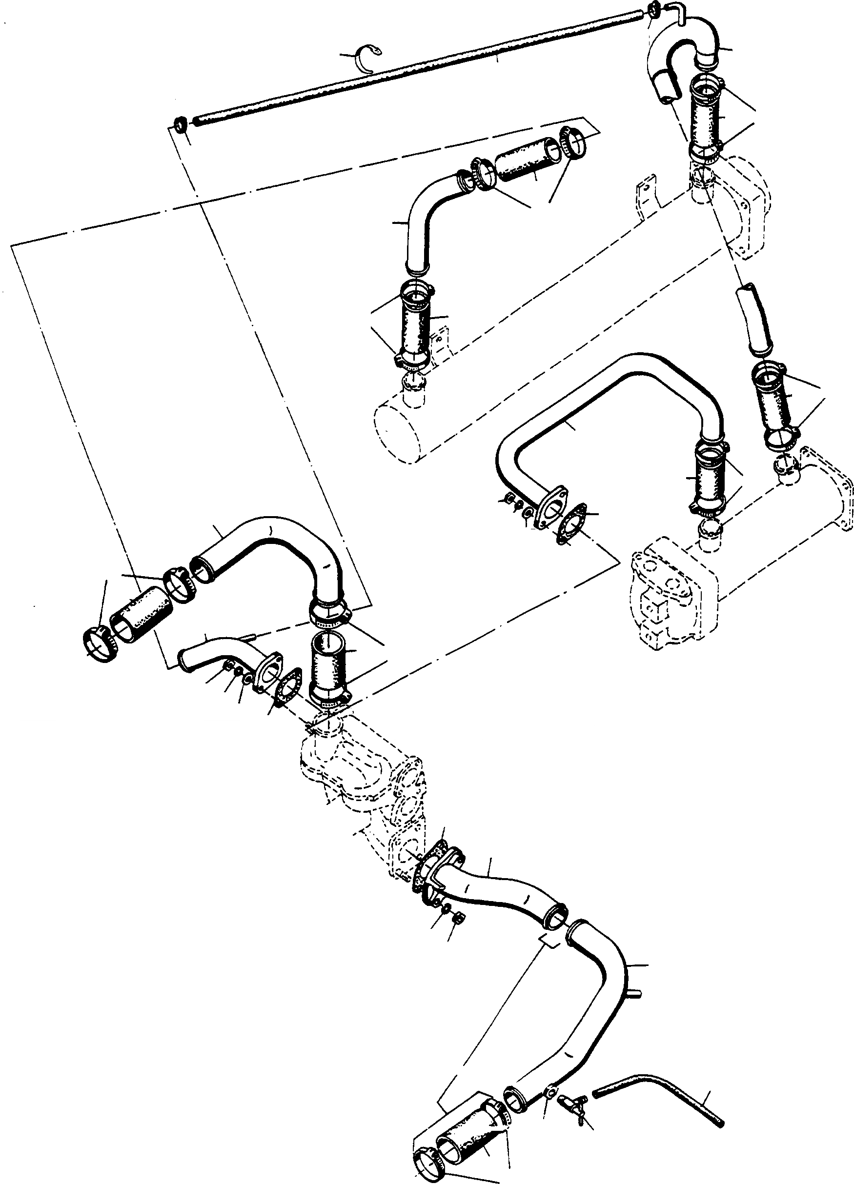 Схема запчастей Komatsu 77C - ОХЛАЖД-Е ВОДН. ГИДРОЛИНИЯ, HANOMAG- ДВИГАТЕЛЬ ДВИГАТЕЛЬ, АКСЕССУАРЫ И ЭЛЕКТРИЧ. СИСТЕМА