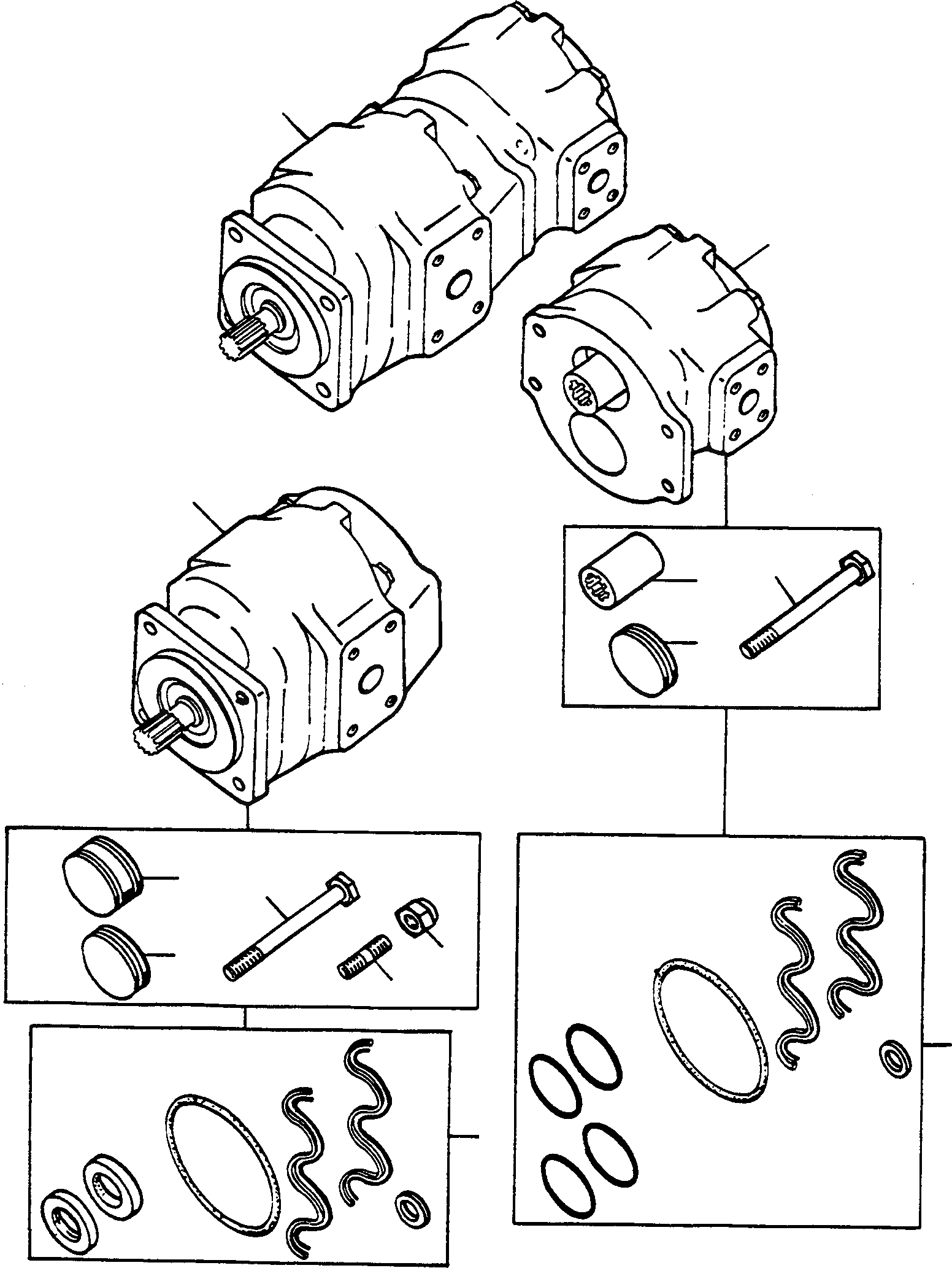 Схема запчастей Komatsu 77C - TWIN НАСОС ГИДРАВЛИКА