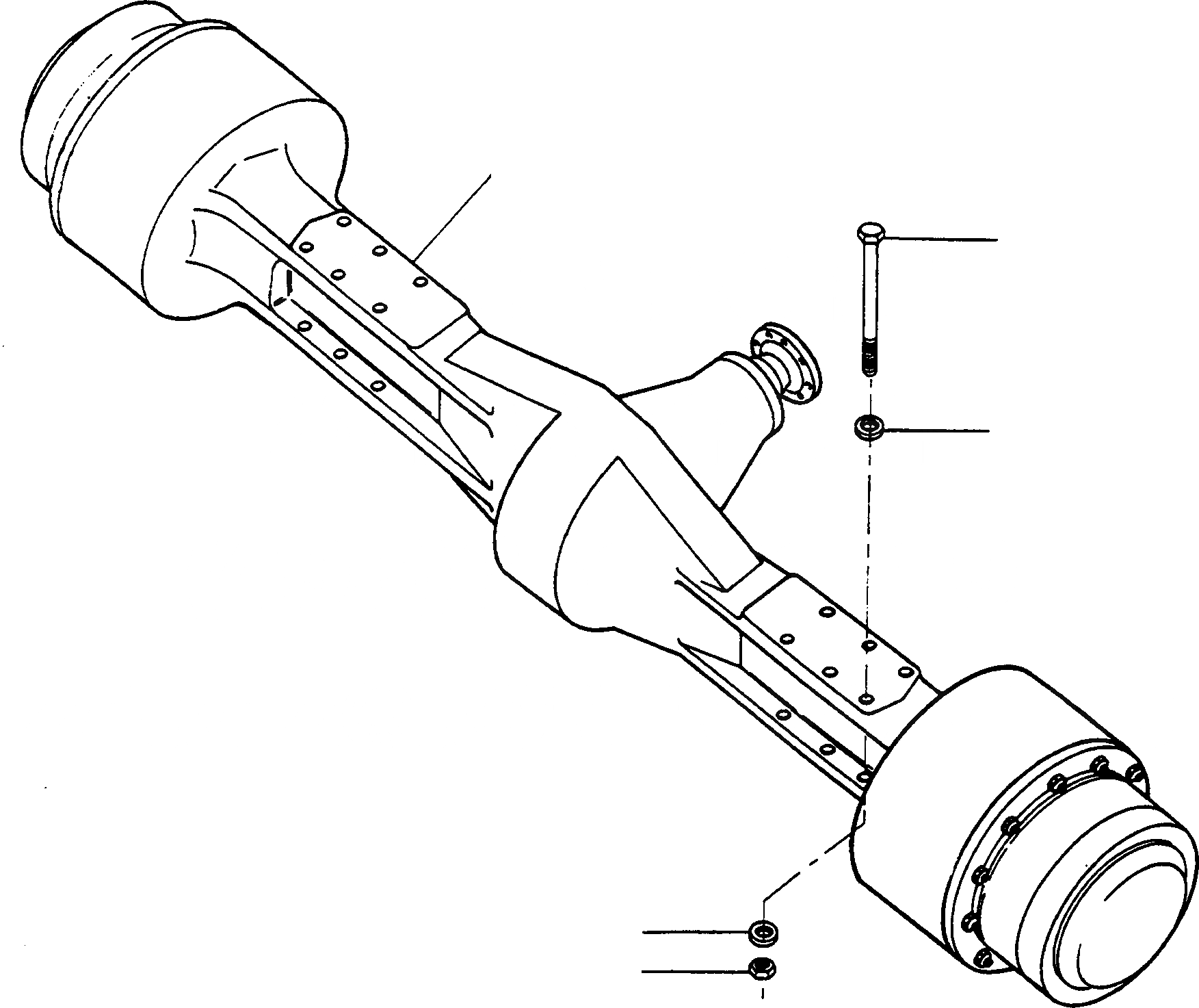 Схема запчастей Komatsu 77C - ЗАДН. МОСТ ТРАНСМИССИЯ И ЗАДН. МОСТ