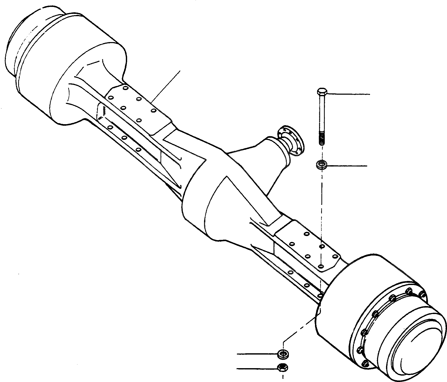 Схема запчастей Komatsu 77C - ЗАДН. МОСТ ТРАНСМИССИЯ И ЗАДН. МОСТ