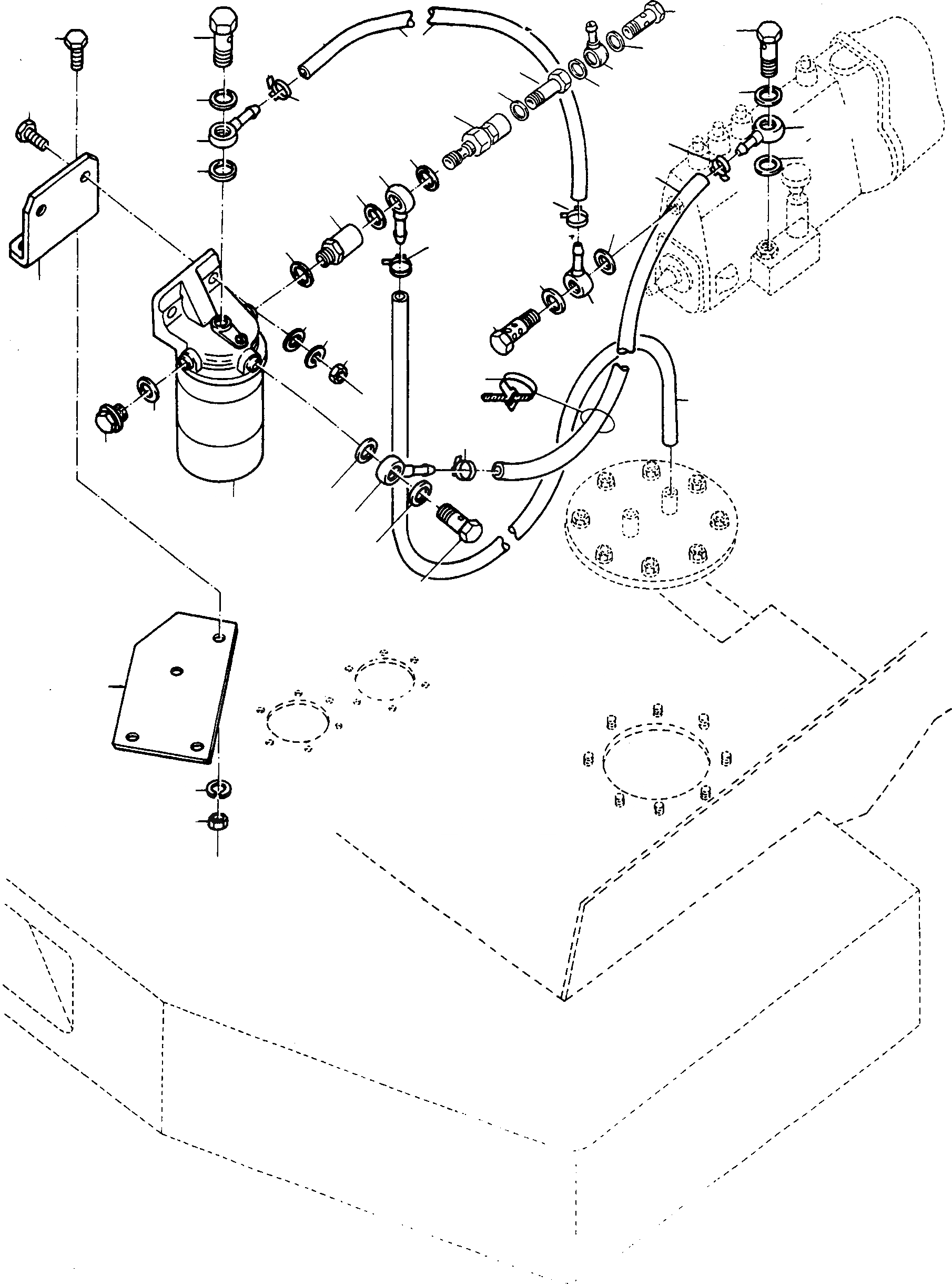 Схема запчастей Komatsu 77C - ТОПЛИВН. СИСТЕМА, FINE ФИЛЬТР., HANOMAG- ДВИГАТЕЛЬ ДВИГАТЕЛЬ, АКСЕССУАРЫ И ЭЛЕКТРИЧ. СИСТЕМА