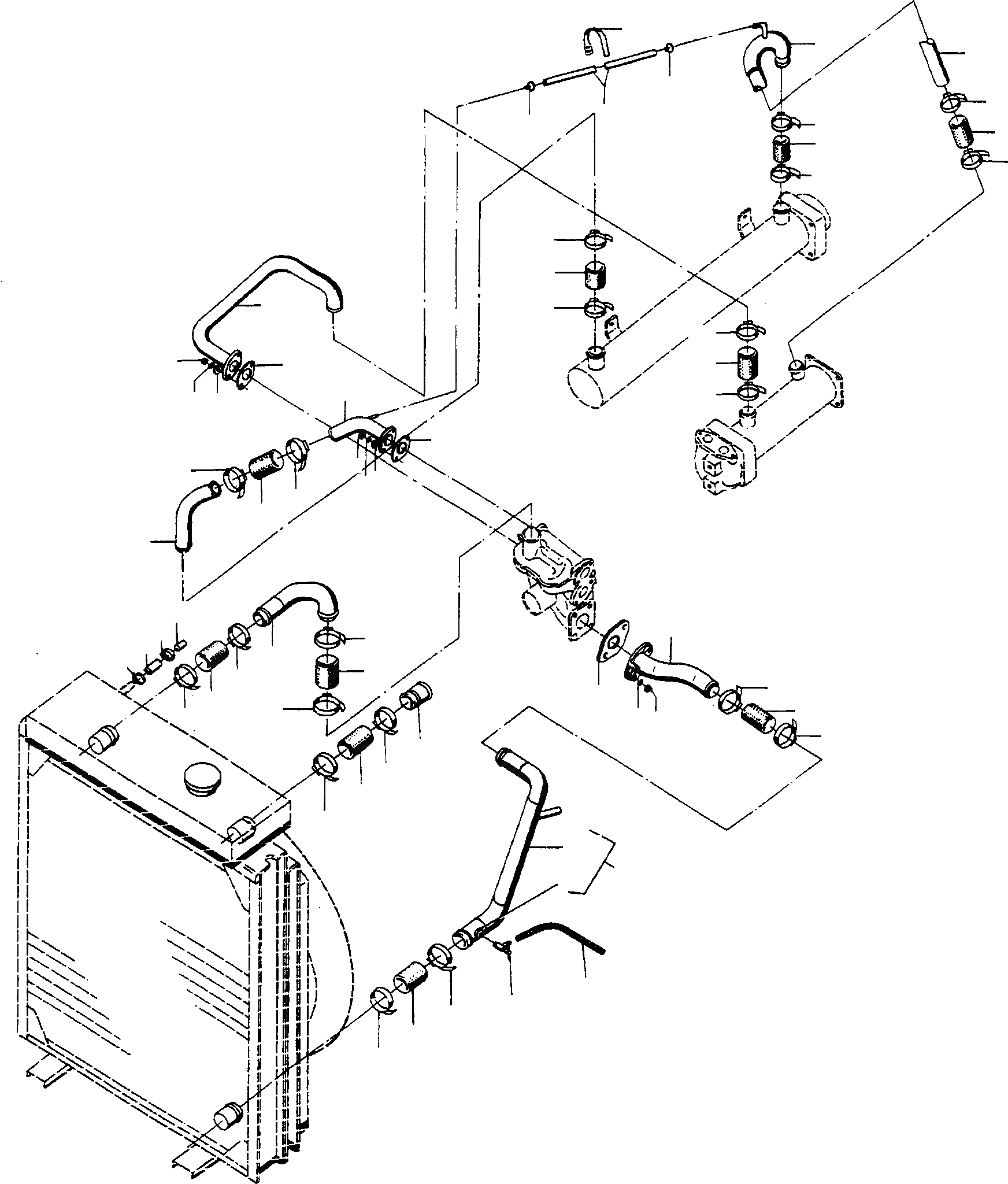 Схема запчастей Komatsu 77C - ОХЛАЖД-Е ВОДН. ГИДРОЛИНИЯ, HANOMAG- ДВИГАТЕЛЬ ДВИГАТЕЛЬ, АКСЕССУАРЫ И ЭЛЕКТРИЧ. СИСТЕМА