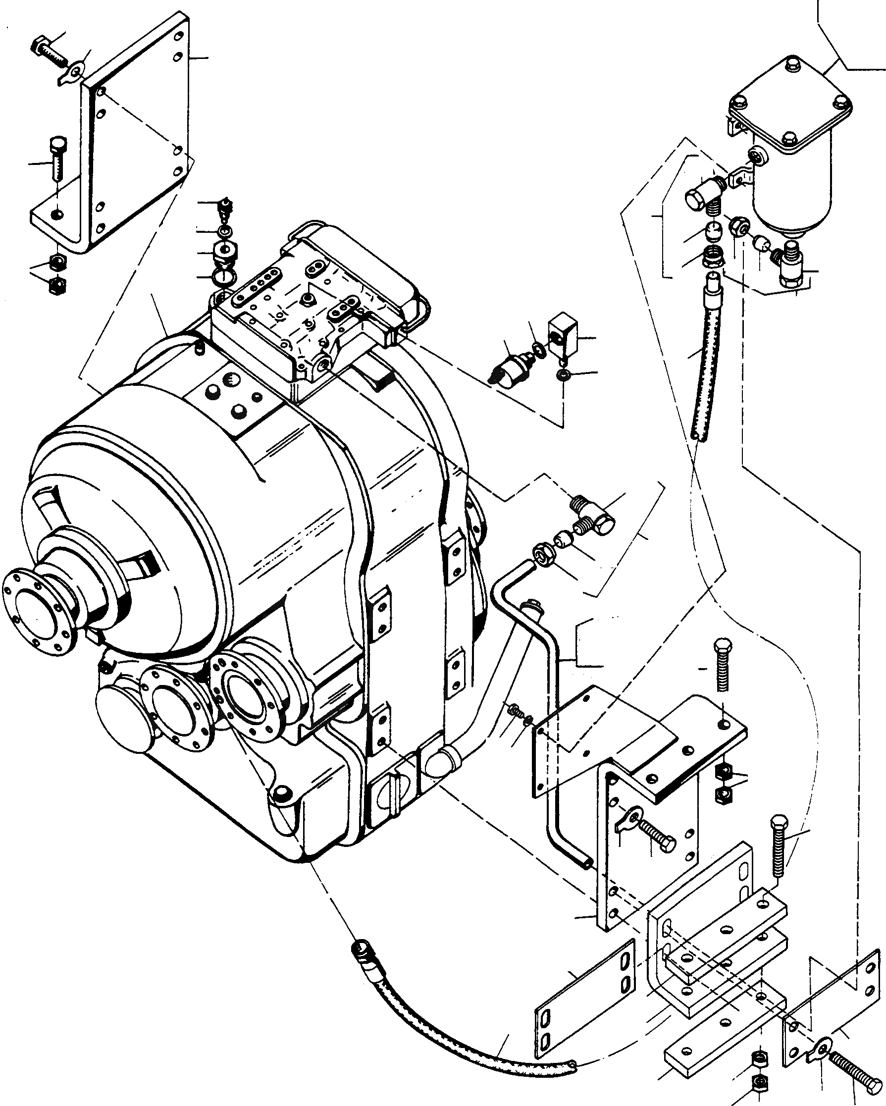 Схема запчастей Komatsu 77C - POWERSHIFT ТРАНСМИССИЯ ТРАНСМИССИЯ И ЗАДН. МОСТ