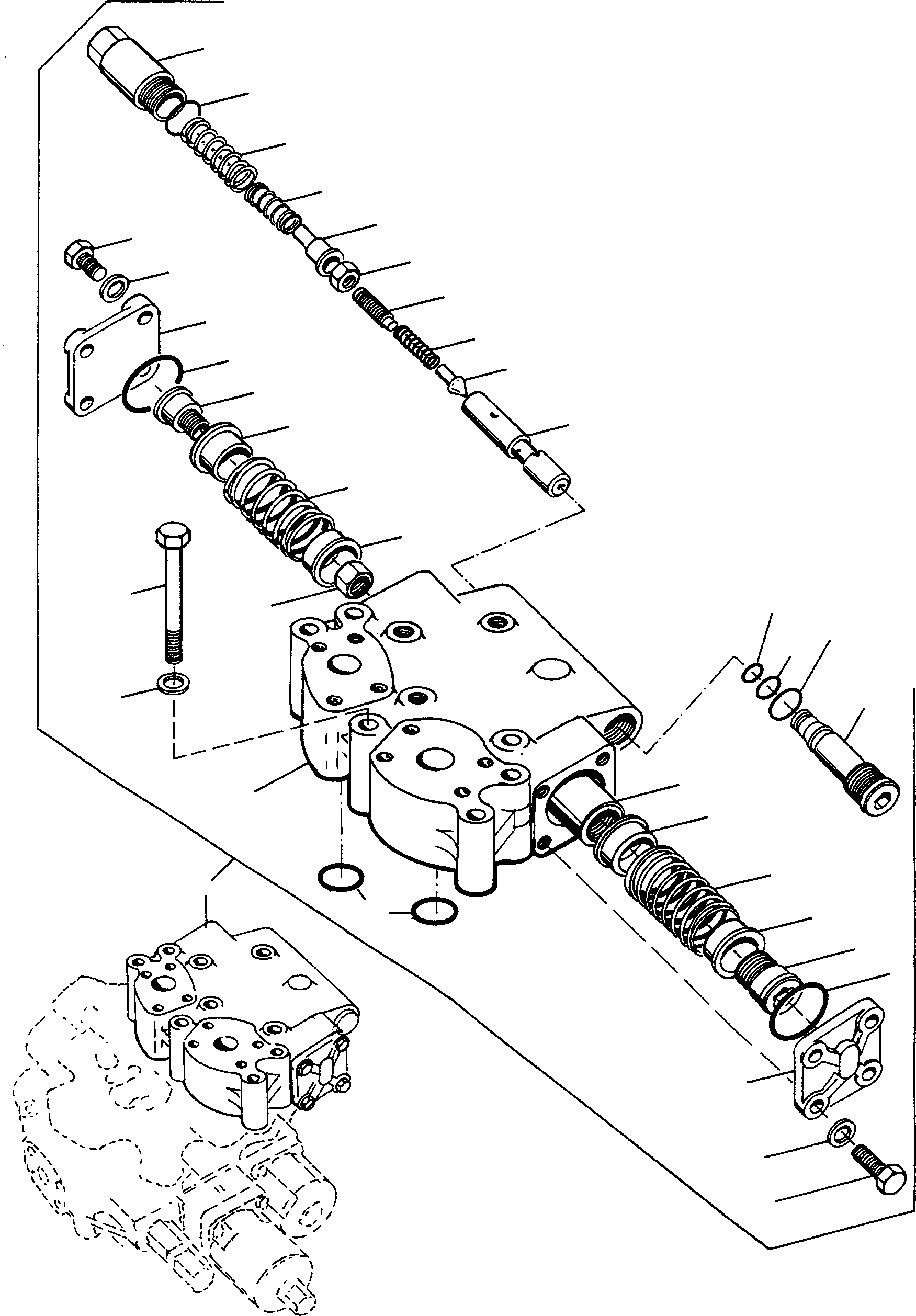 Схема запчастей Komatsu 77C - УПРАВЛЯЮЩ. КЛАПАН, WAYS УПРАВЛЯЮЩ. КЛАПАН ГИДРАВЛИКА
