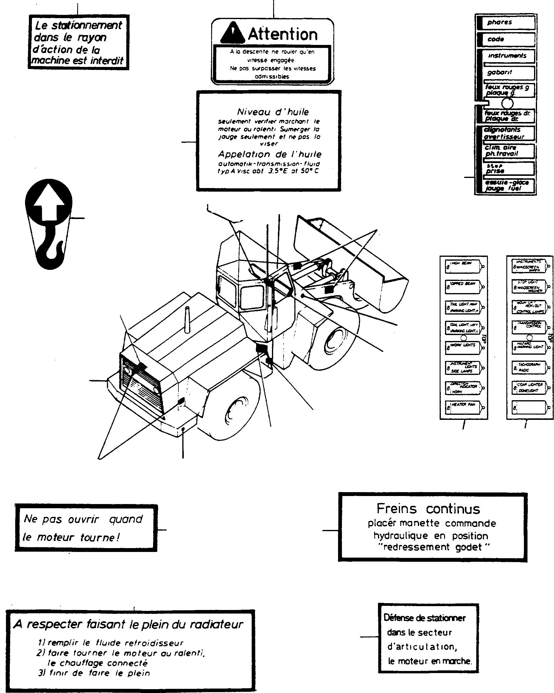 Схема запчастей Komatsu 77C - ТАБЛИЧКИS, ФРАНЦИЯ ШАССИ И SUPERSTRUCTURE